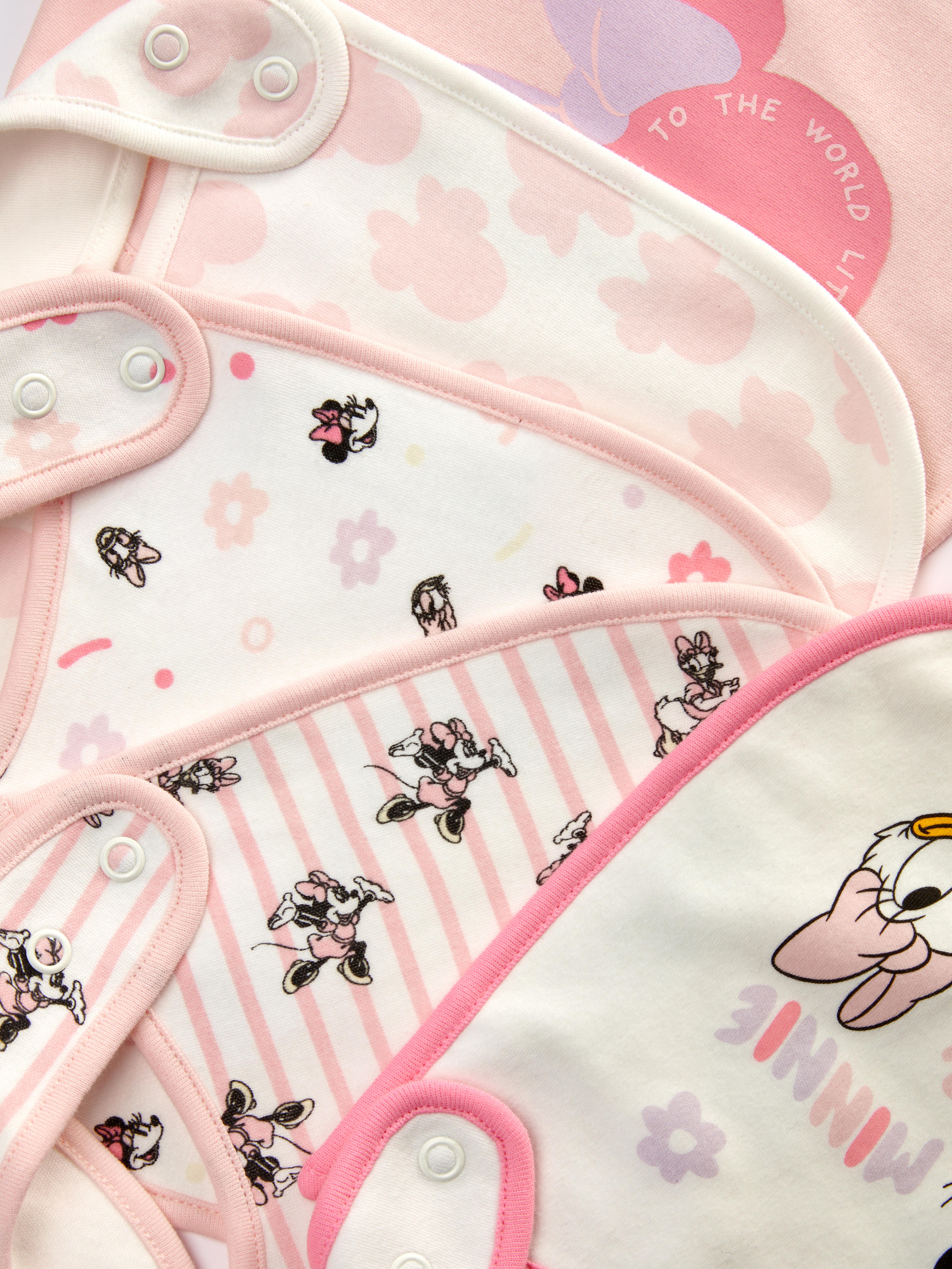 Pack de 5 baberos cruzados de Minnie Mouse y Daisy