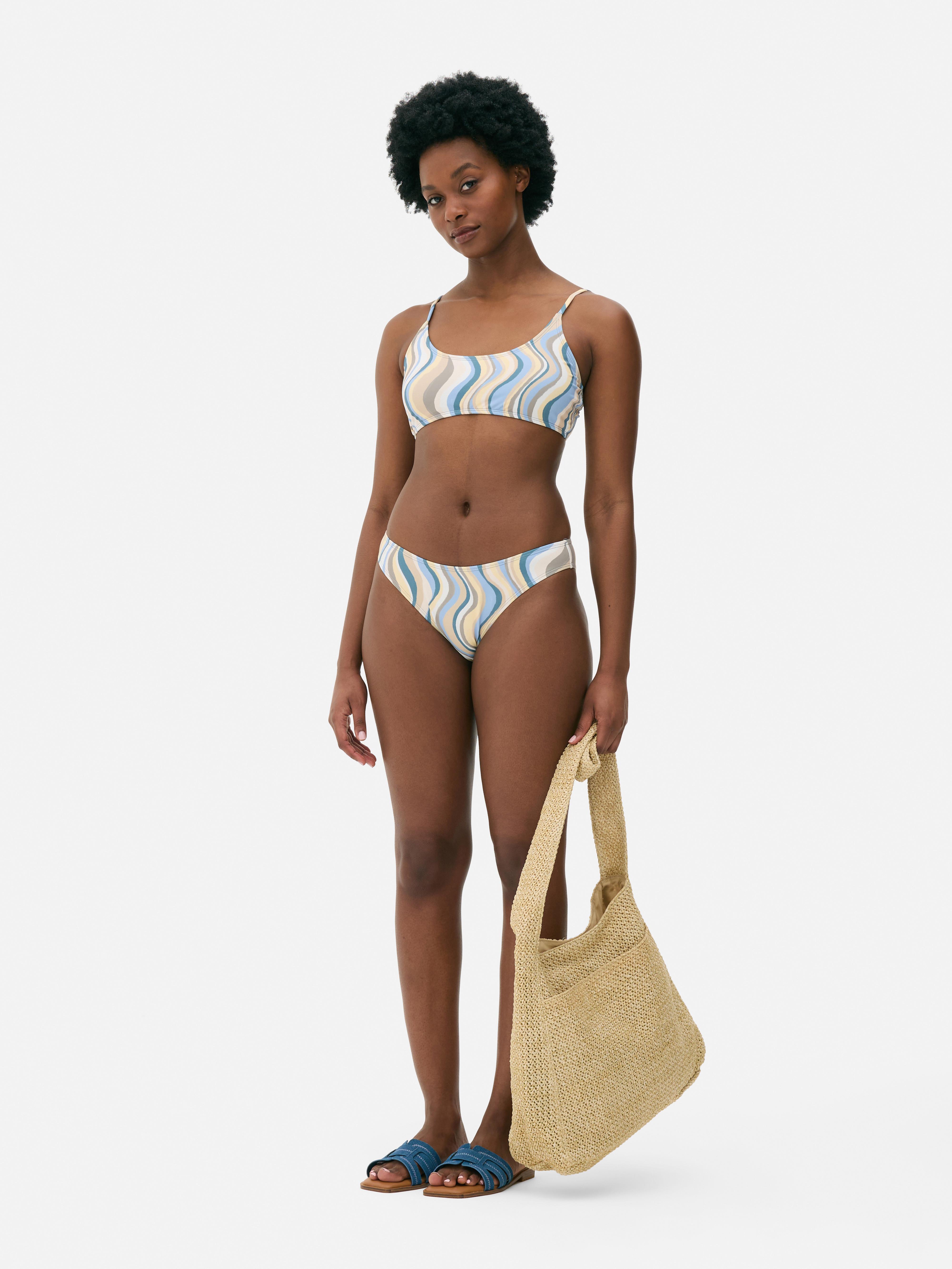 Bikinibroekje met patroon Blauw