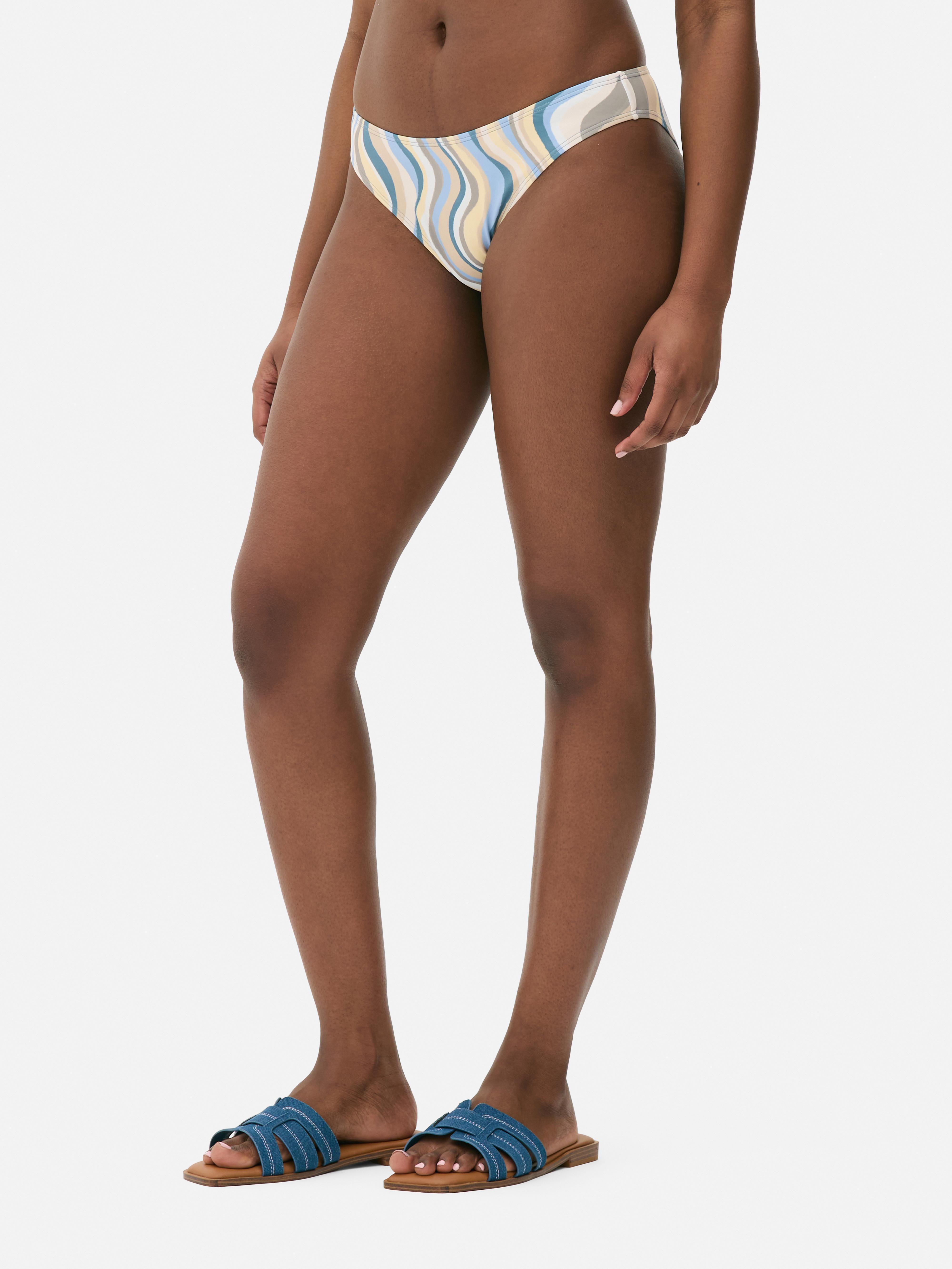 Women's Blue Patterned Bikini Bottoms | Penneys