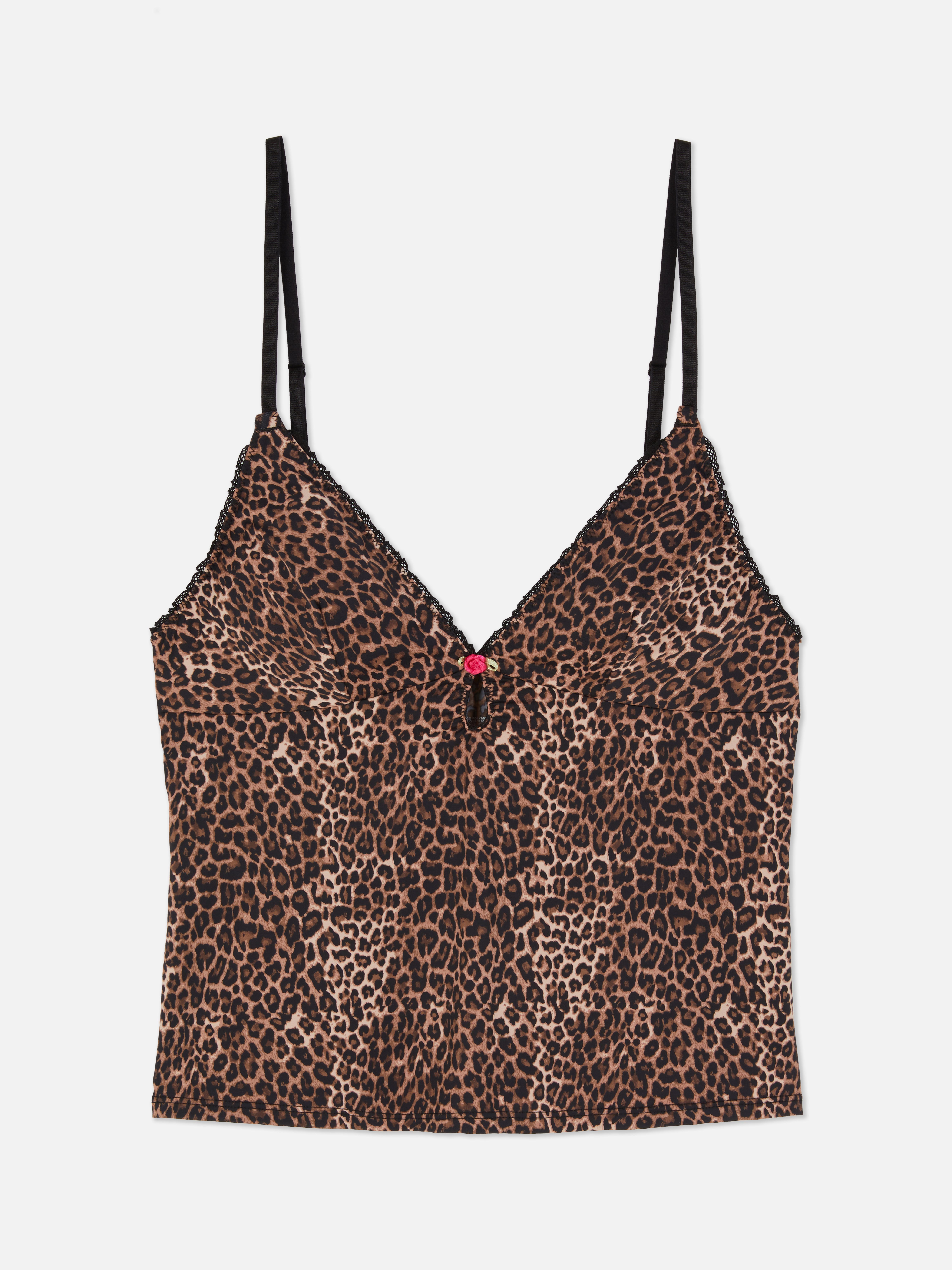 Lace Trim Pyjama Cami Top