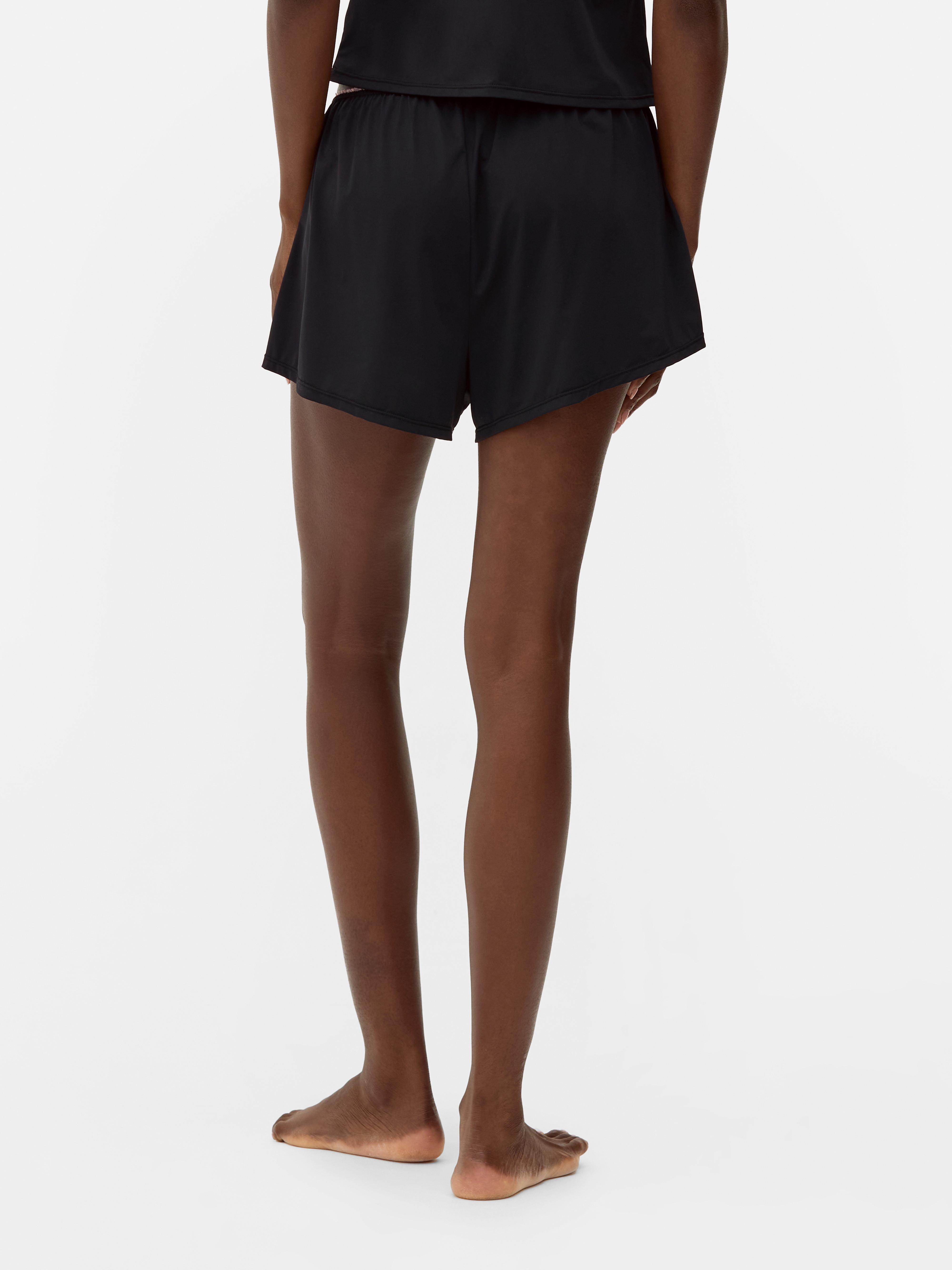 Calções pijama rebordo renda