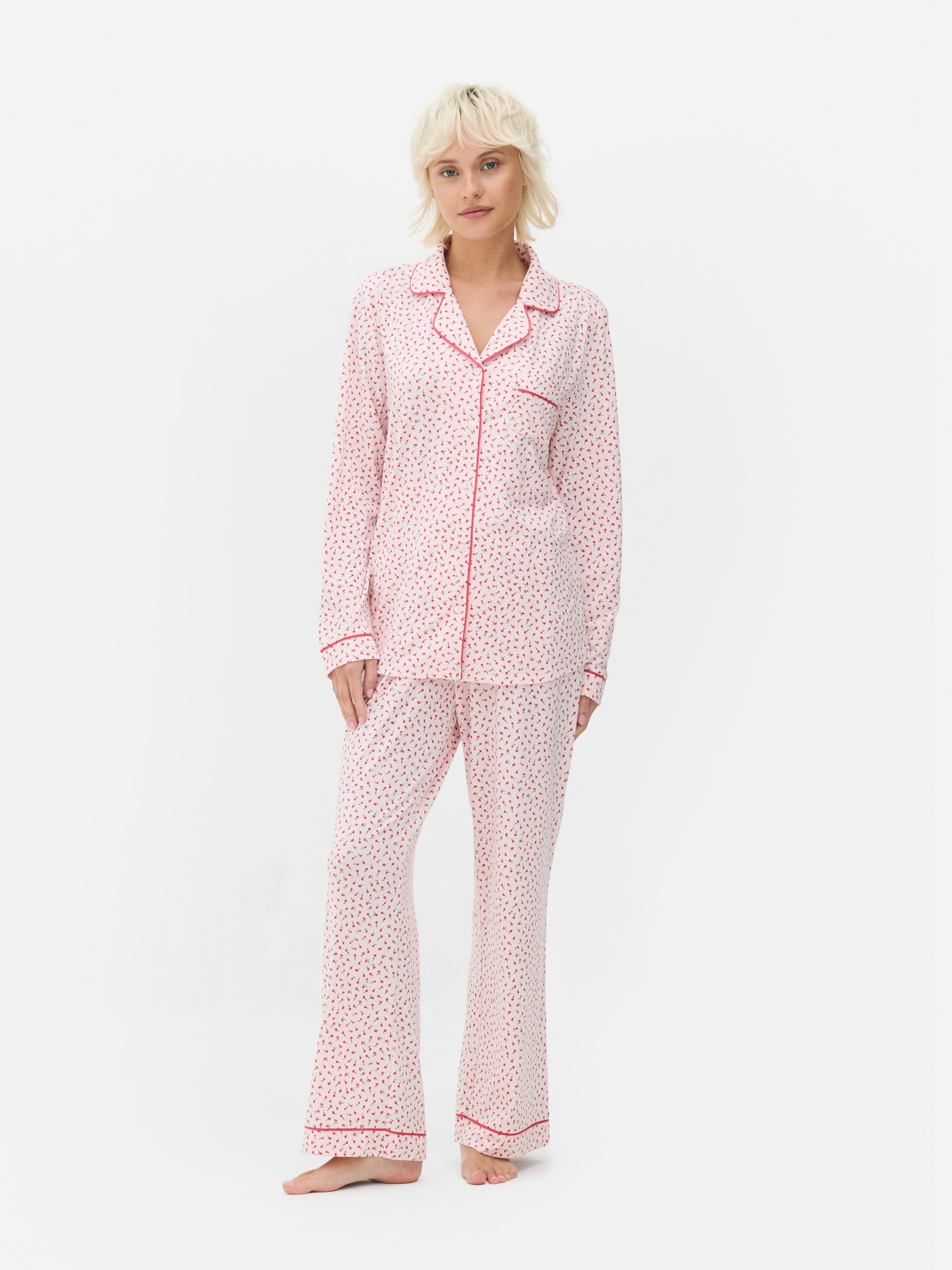 Printed Boyfriend Pajama Set