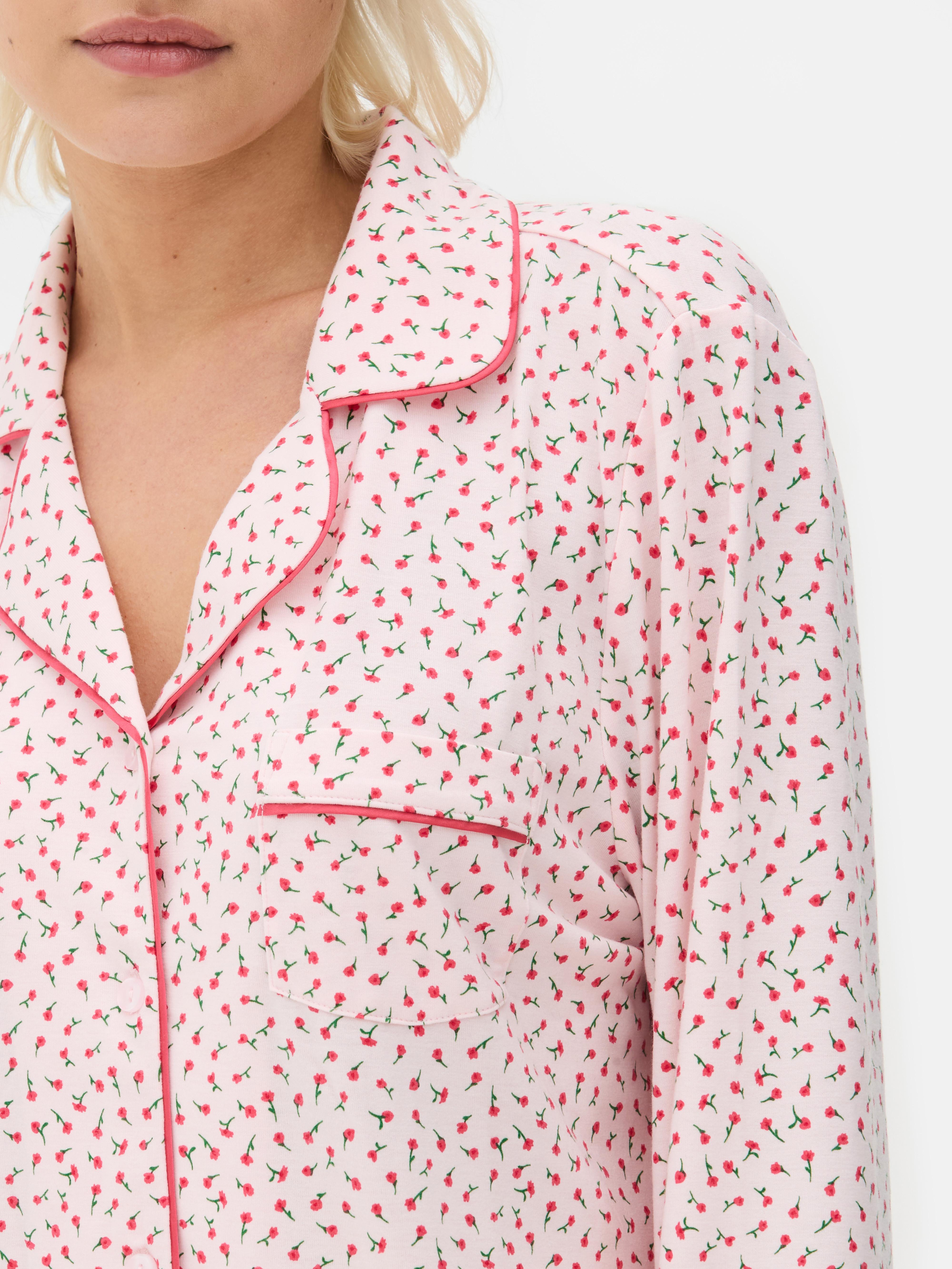Printed Boyfriend Pajama Set