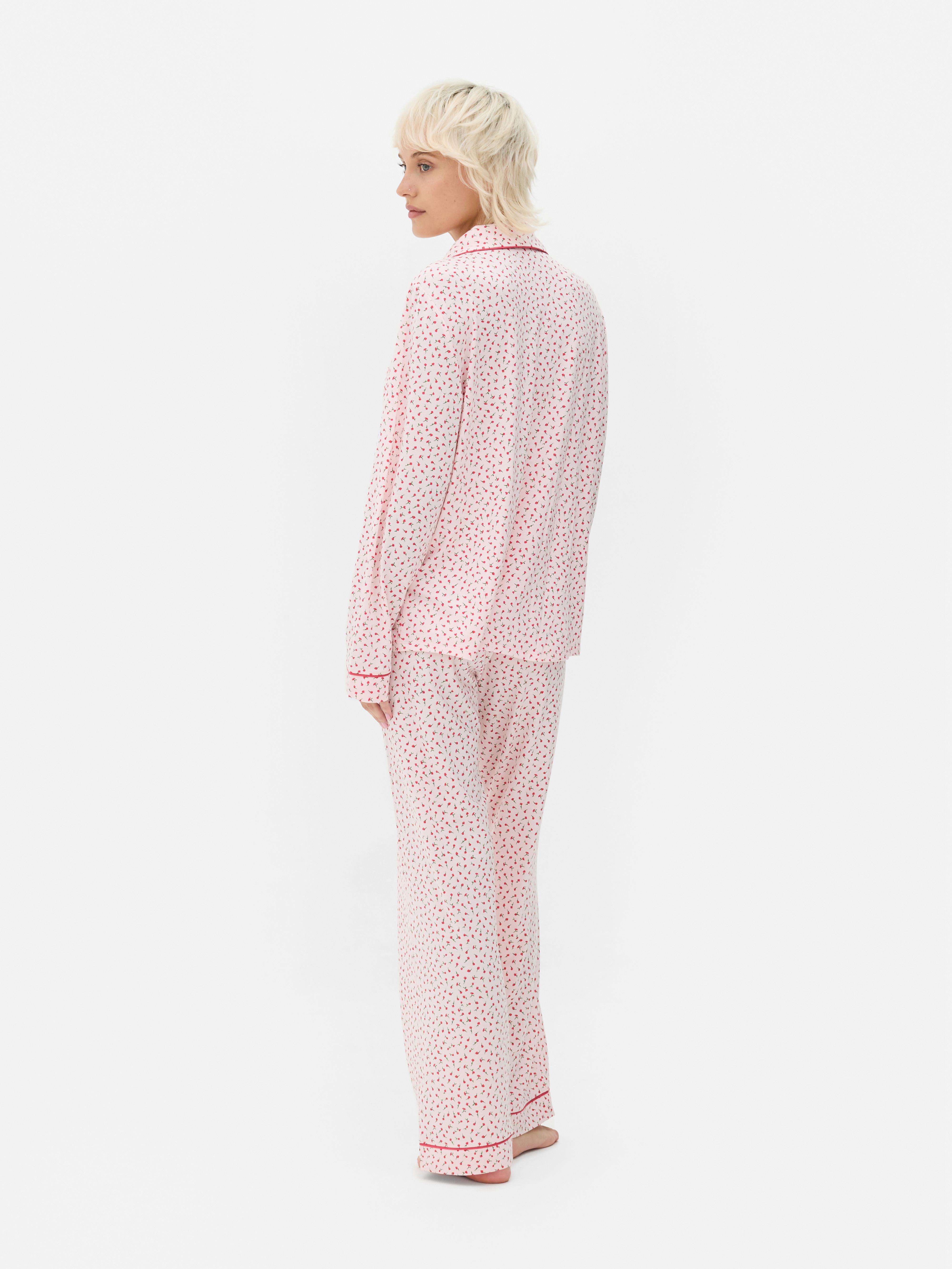 Printed Boyfriend Pajama Set