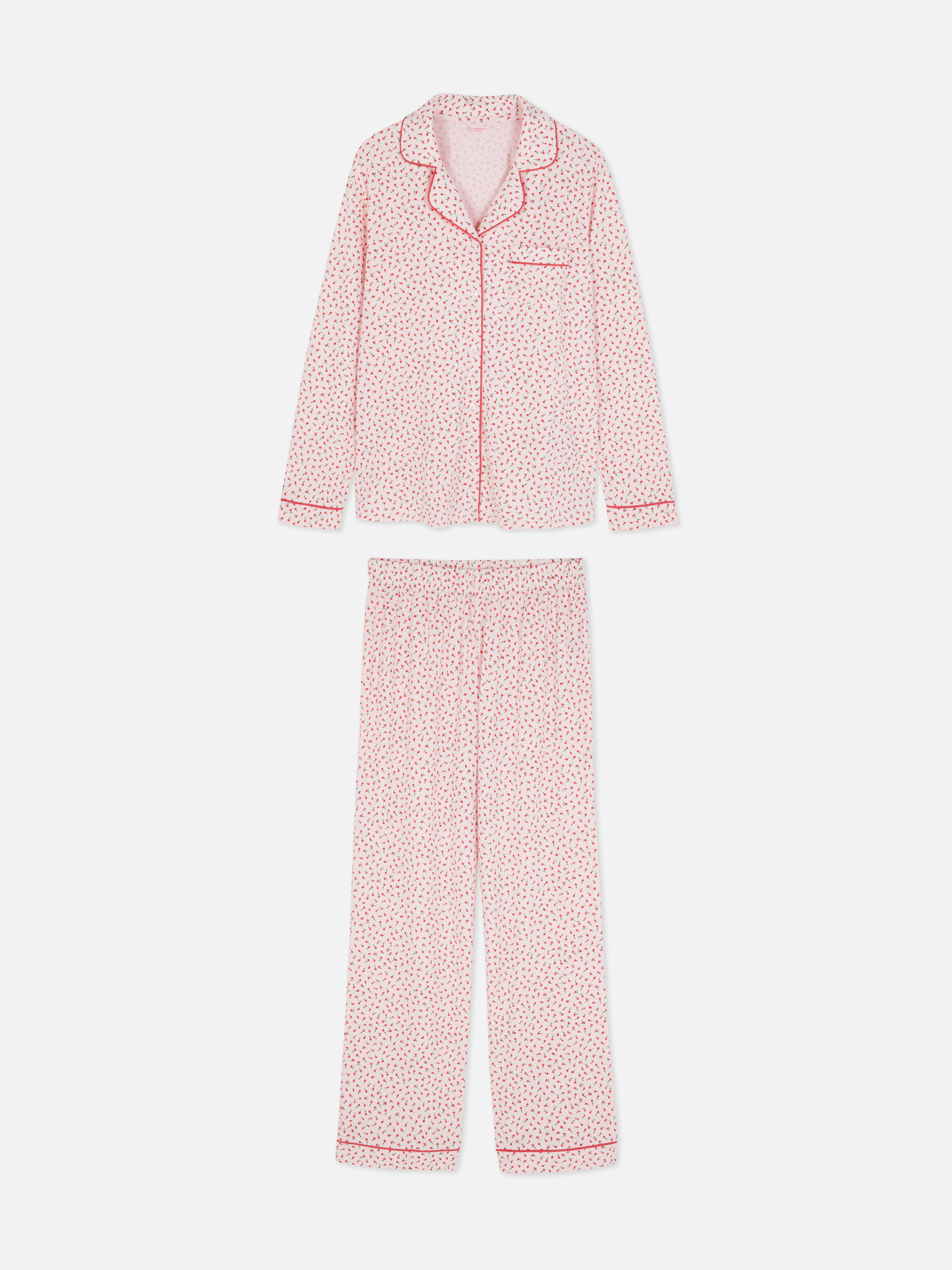 Printed Boyfriend Pajama Set