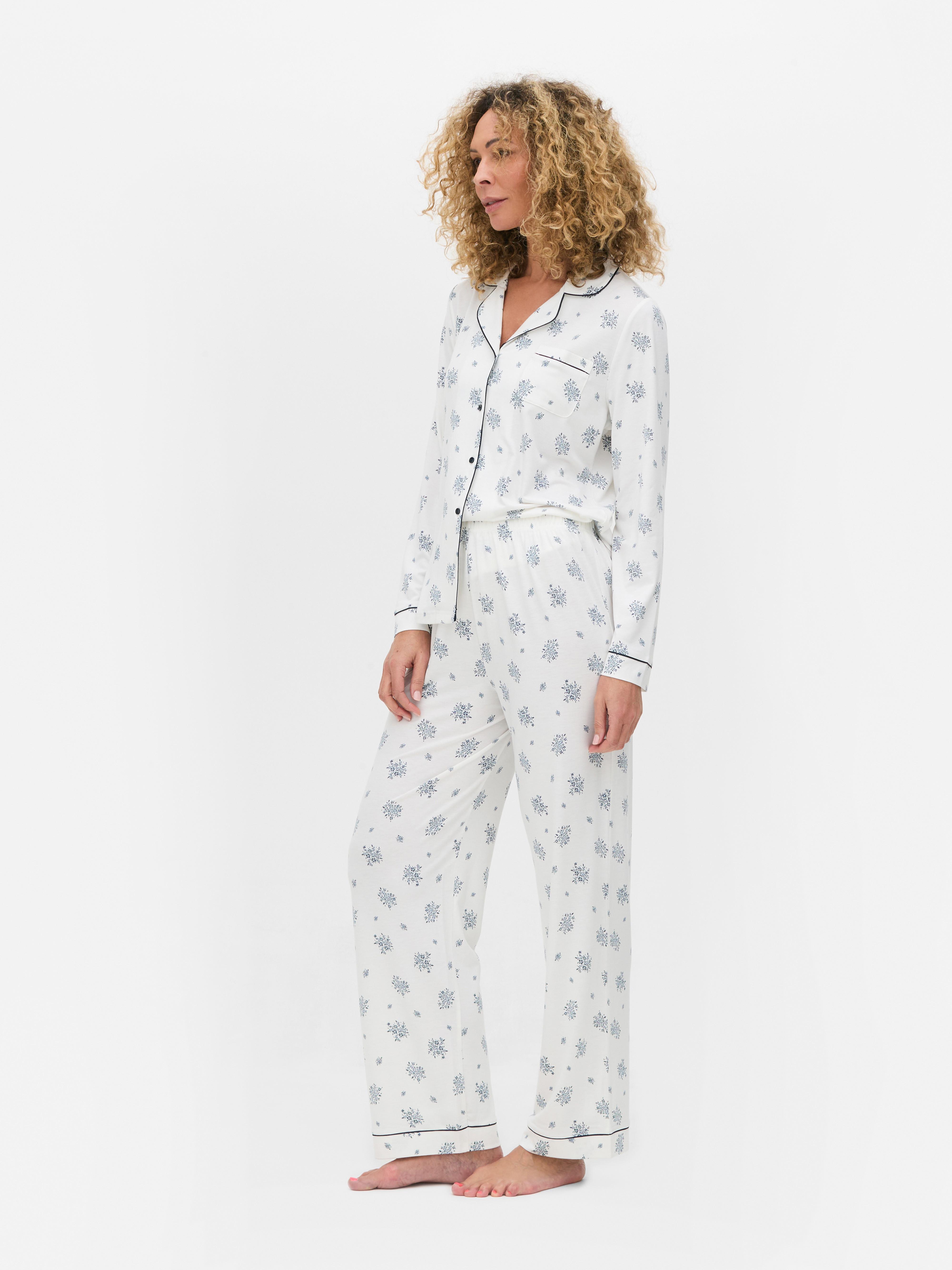 Printed Boyfriend Pajama Set