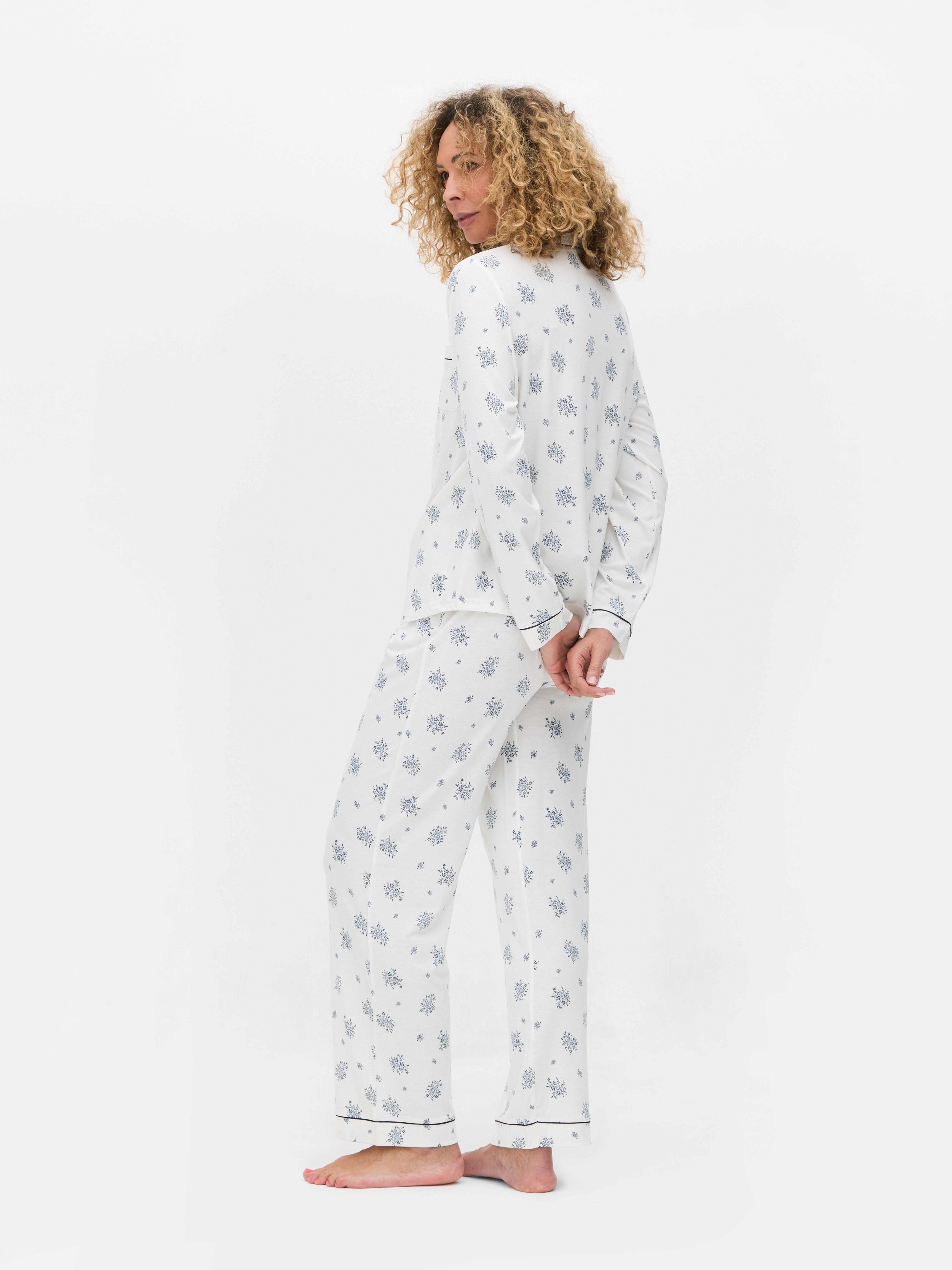 Printed Boyfriend Pajama Set