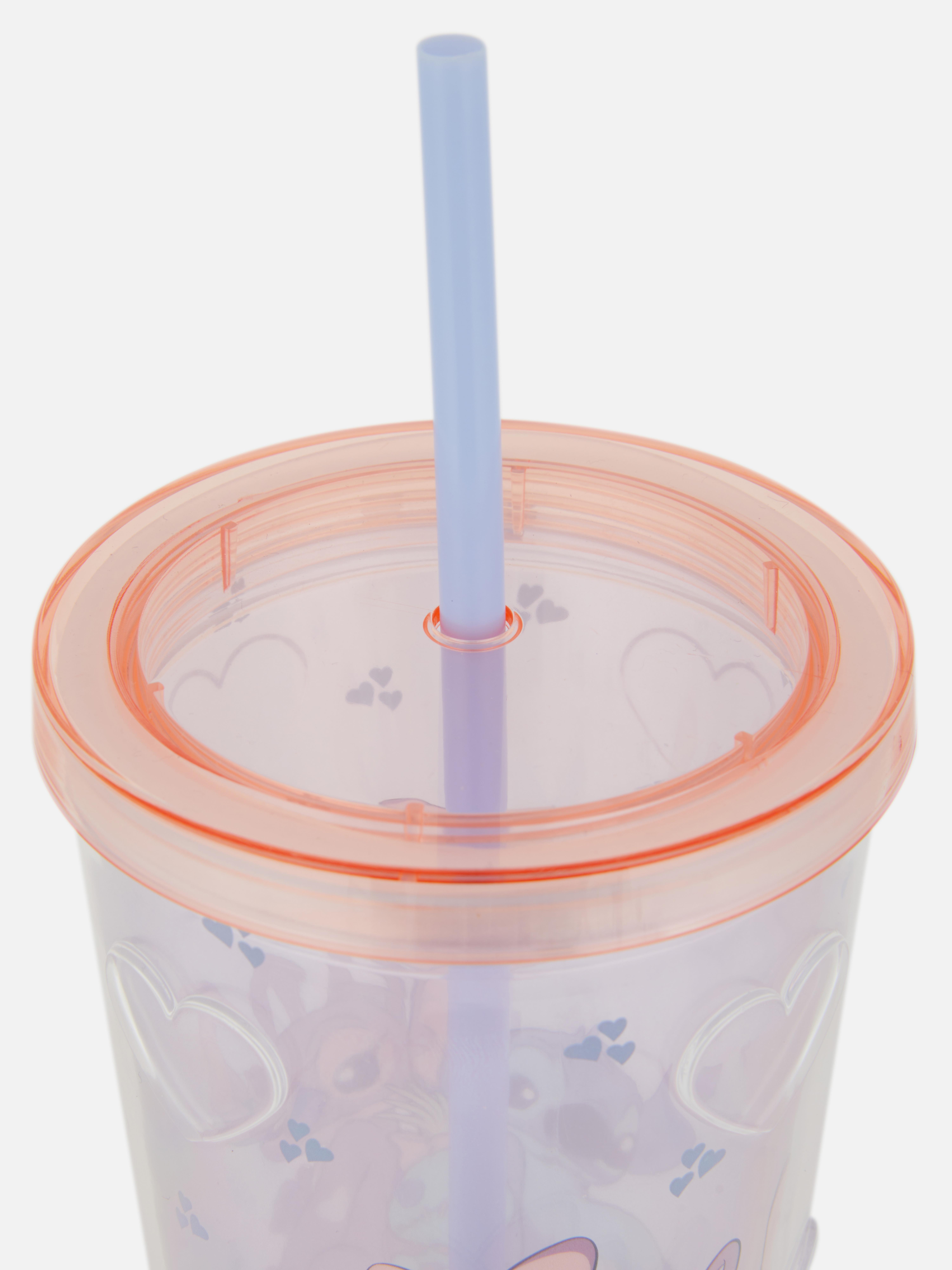 Beker en rietje Disney's Stitch en Angel