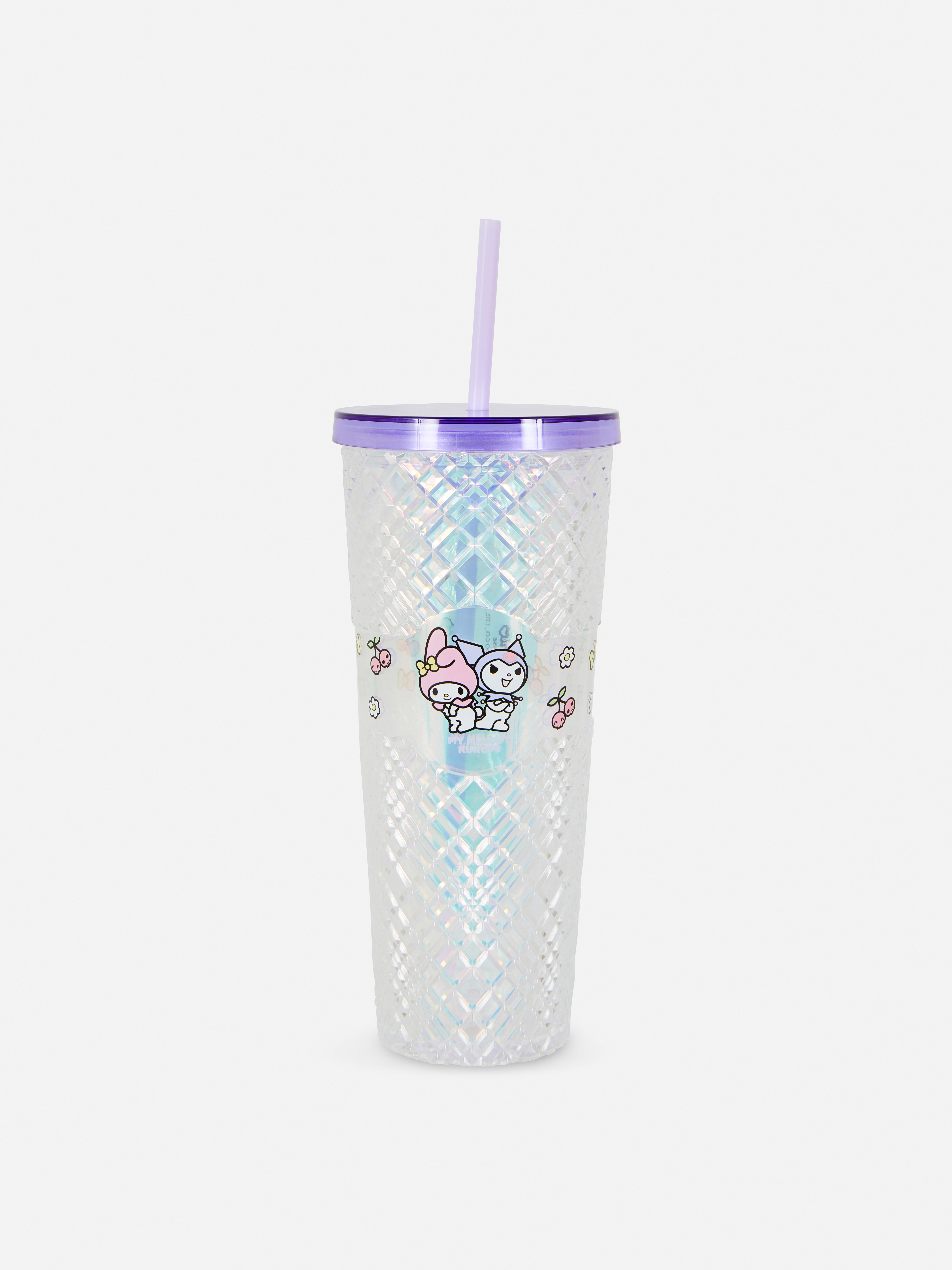 Teksturirana skodelica s slamico Hello Kitty in prijatelji