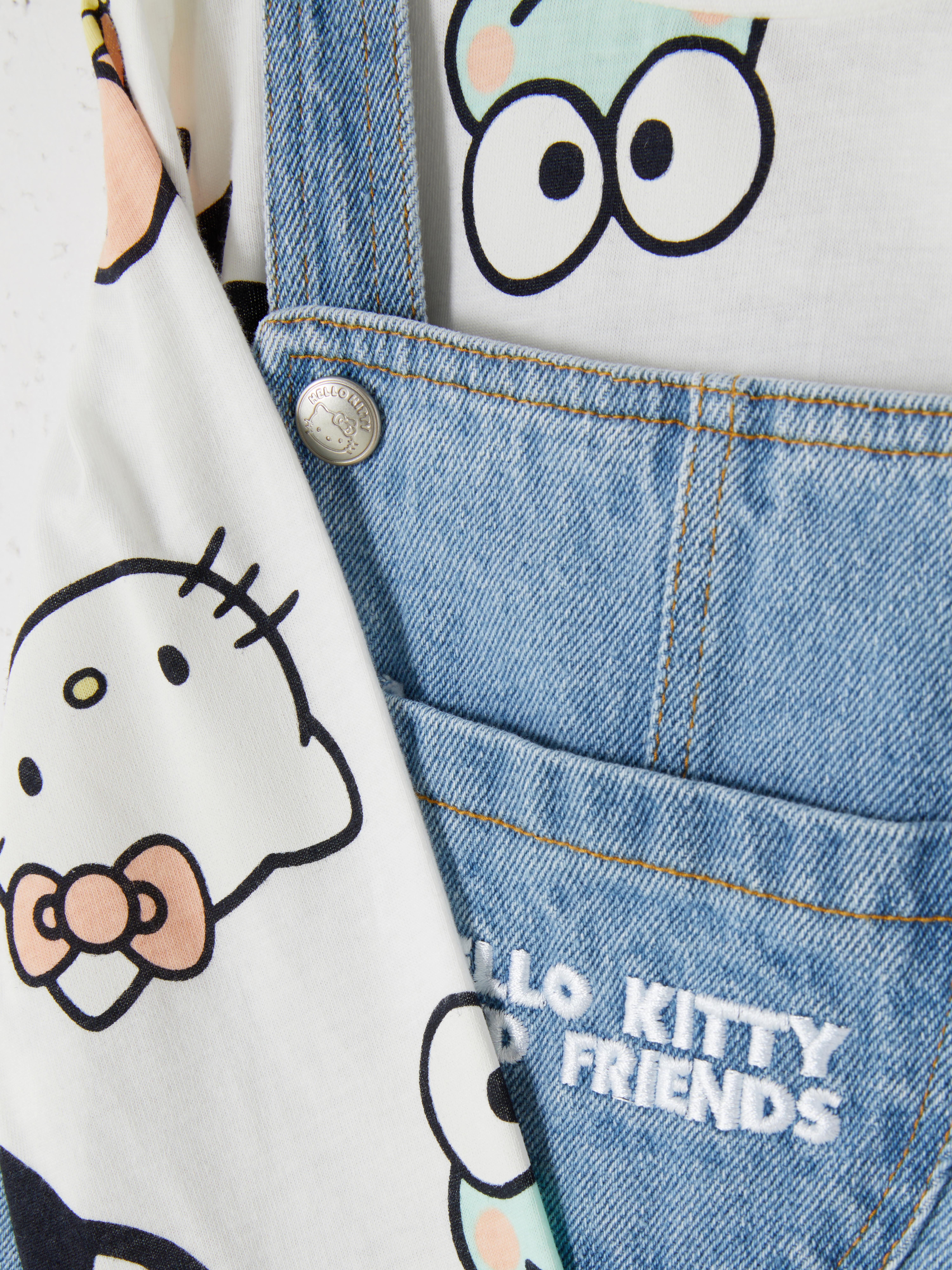 Hello Kitty and Friends Long Sleeve T-Shirt and Pinafore Dress Set