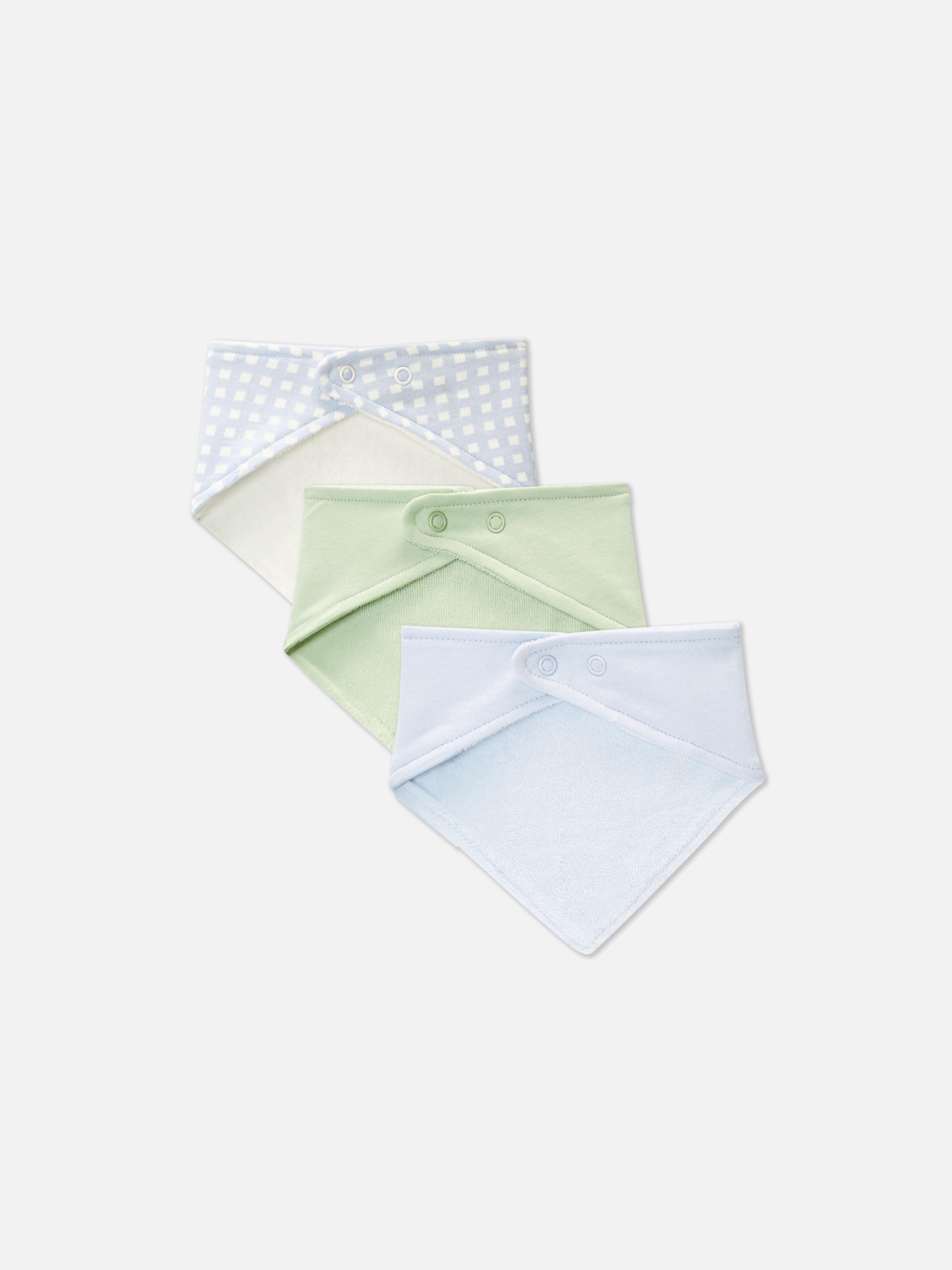 Pack de 3 baberos tipo bandana