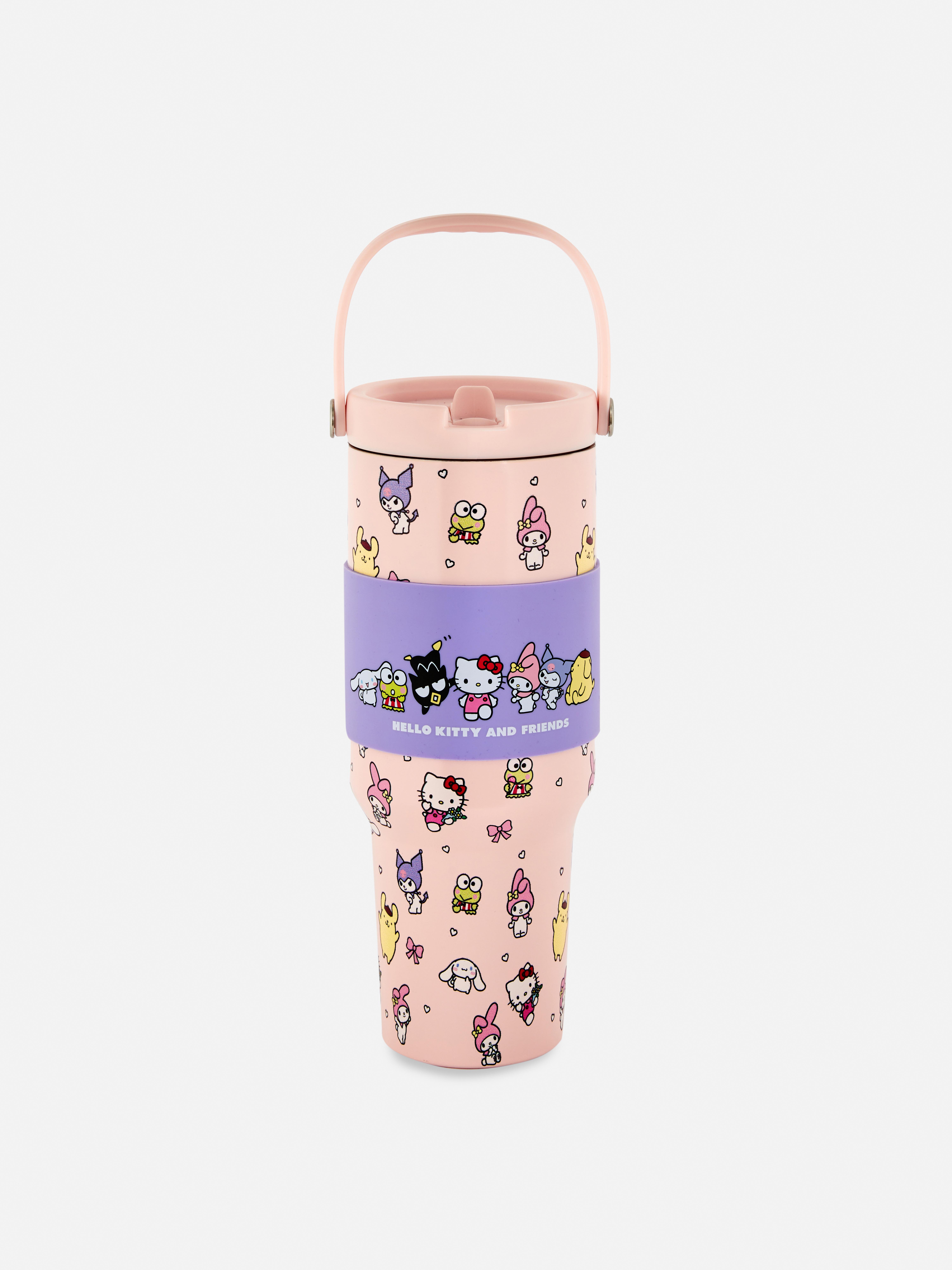 Kubek podróżny z motywem Hello Kitty i przyjaciół