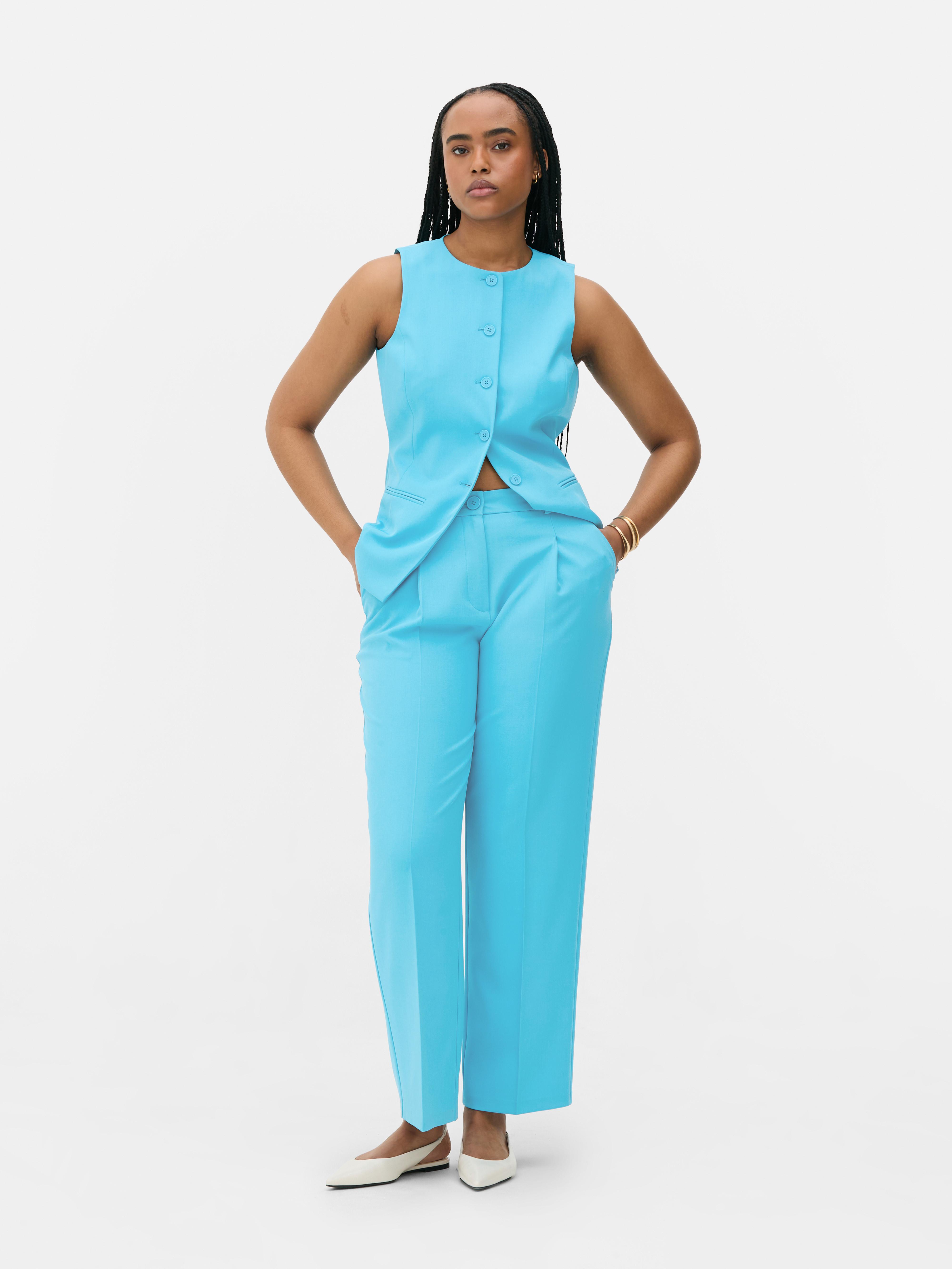 Tailored Pants Aqua