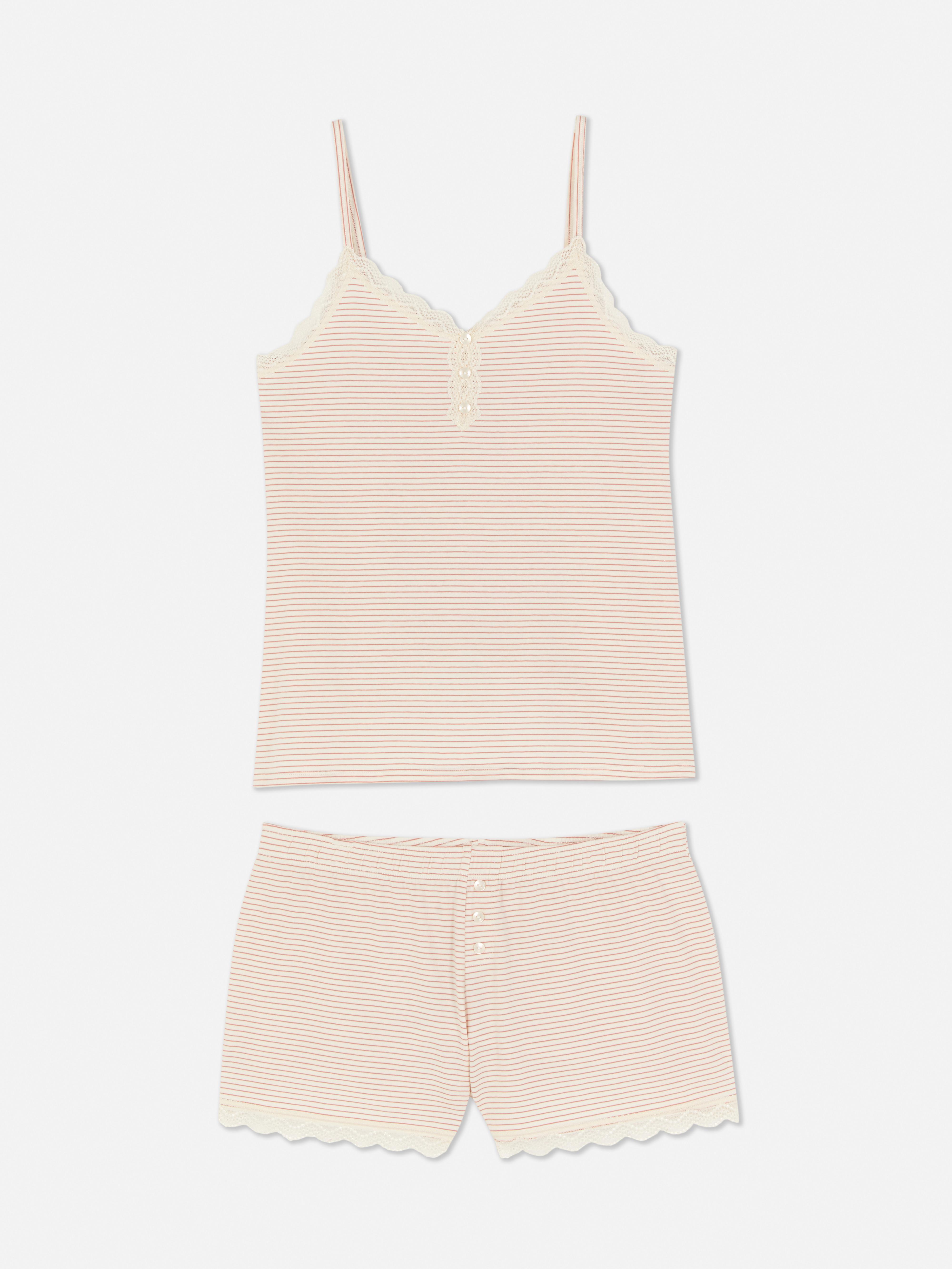 Shorts and Cami Pyjamas Light Pink