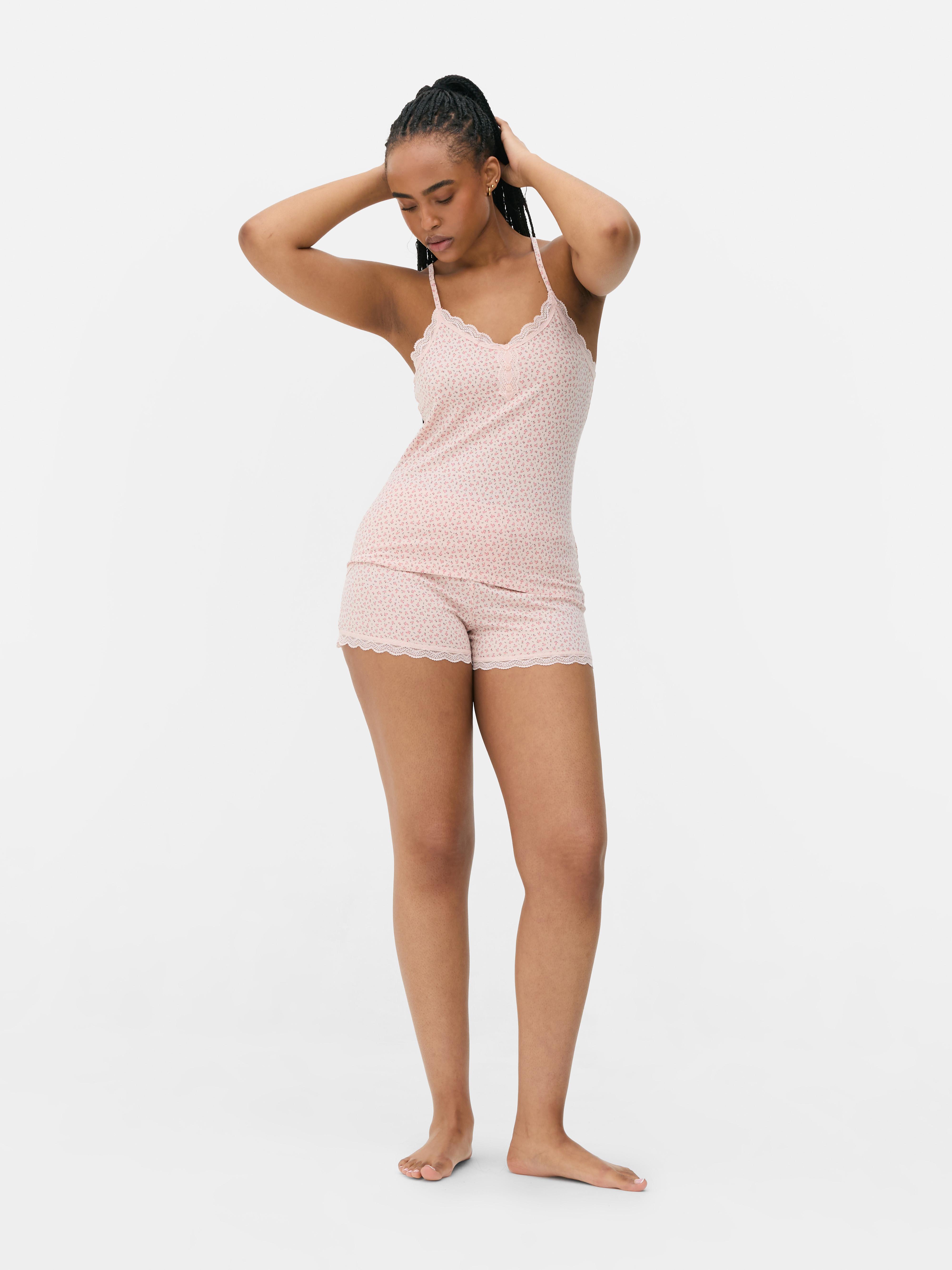 Pijama corto con camiseta de tirantes