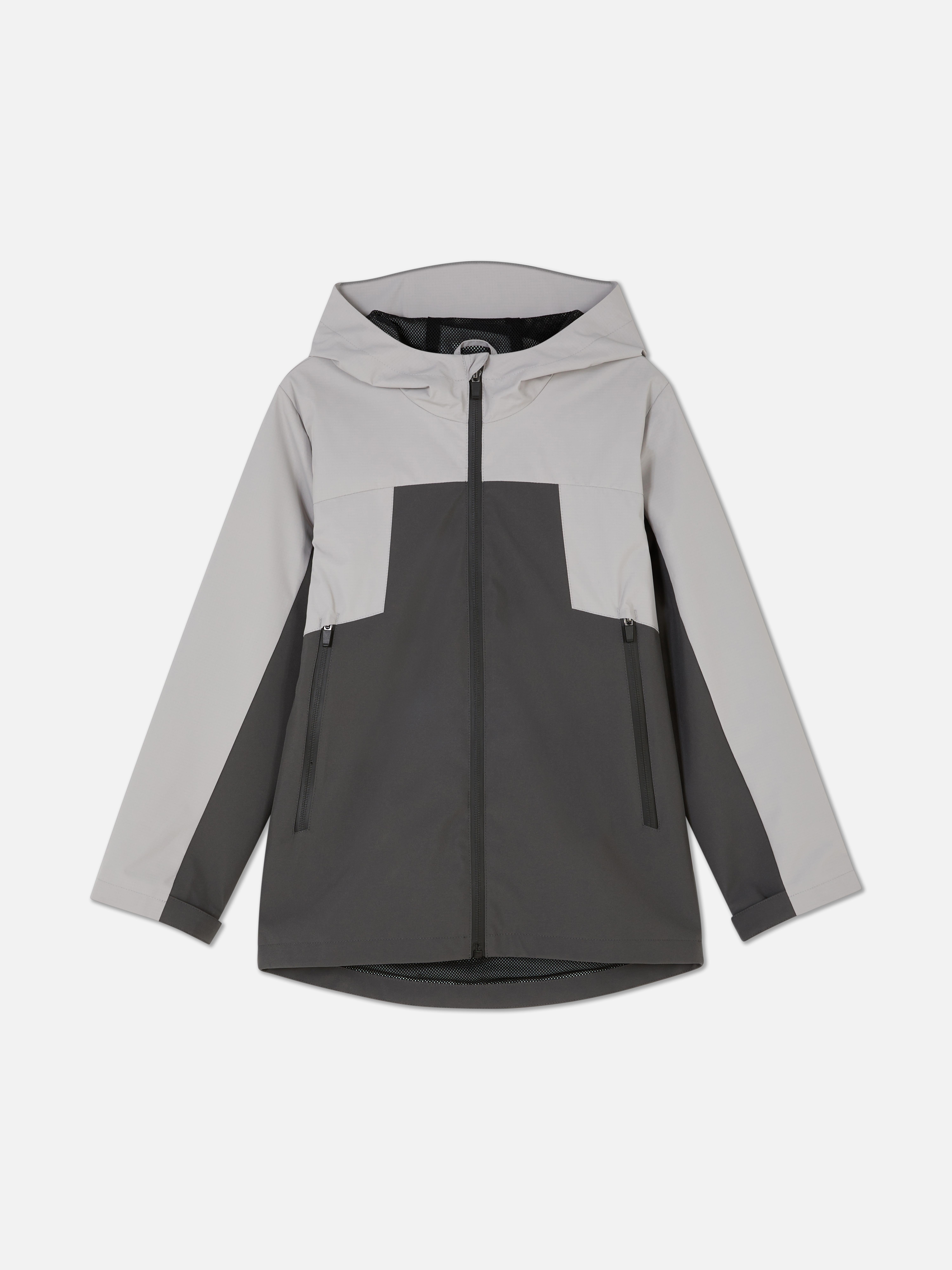 Langärmeliger Windbreaker in Blockfarben