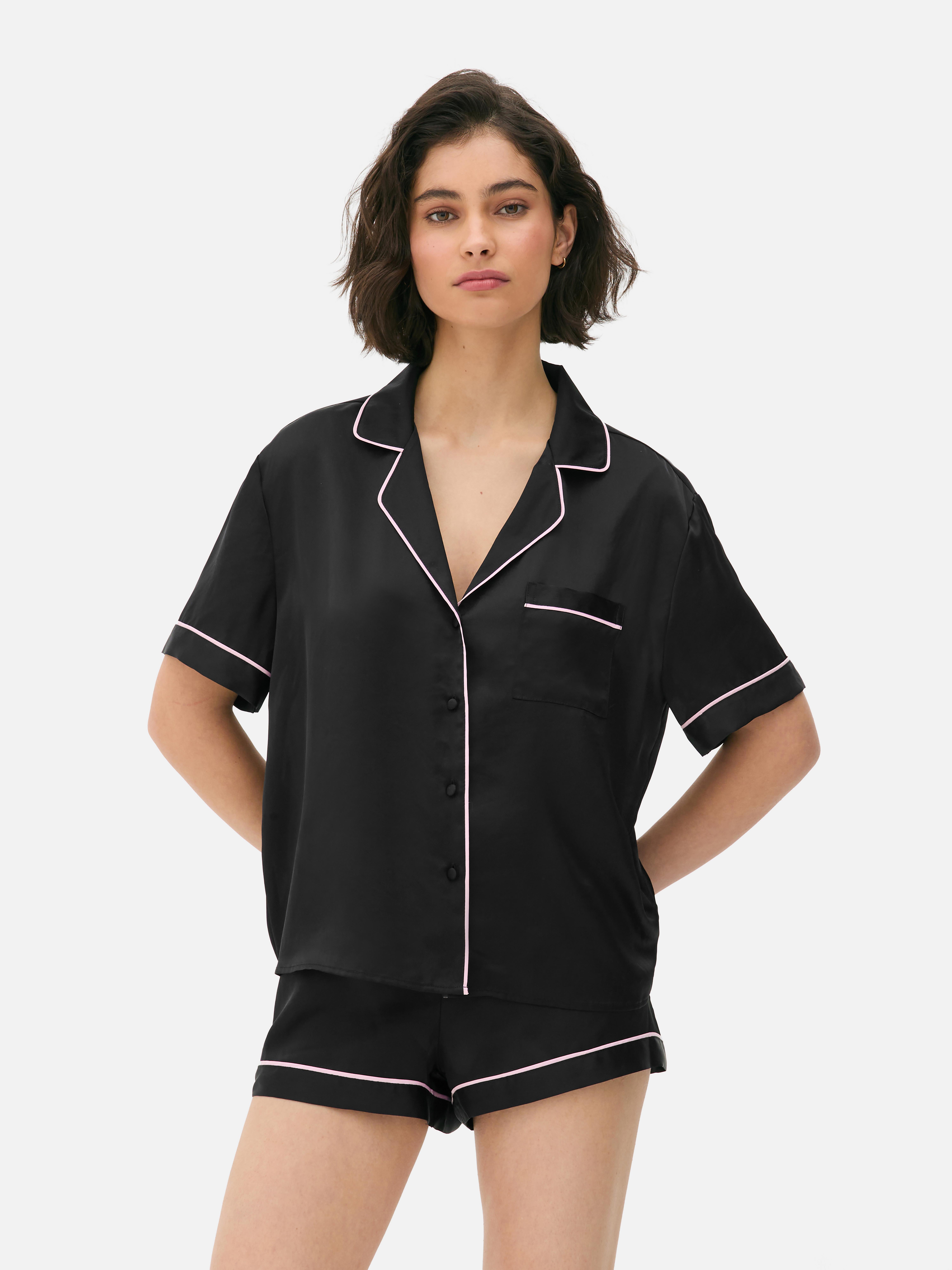 Satin Shorts Pajamas