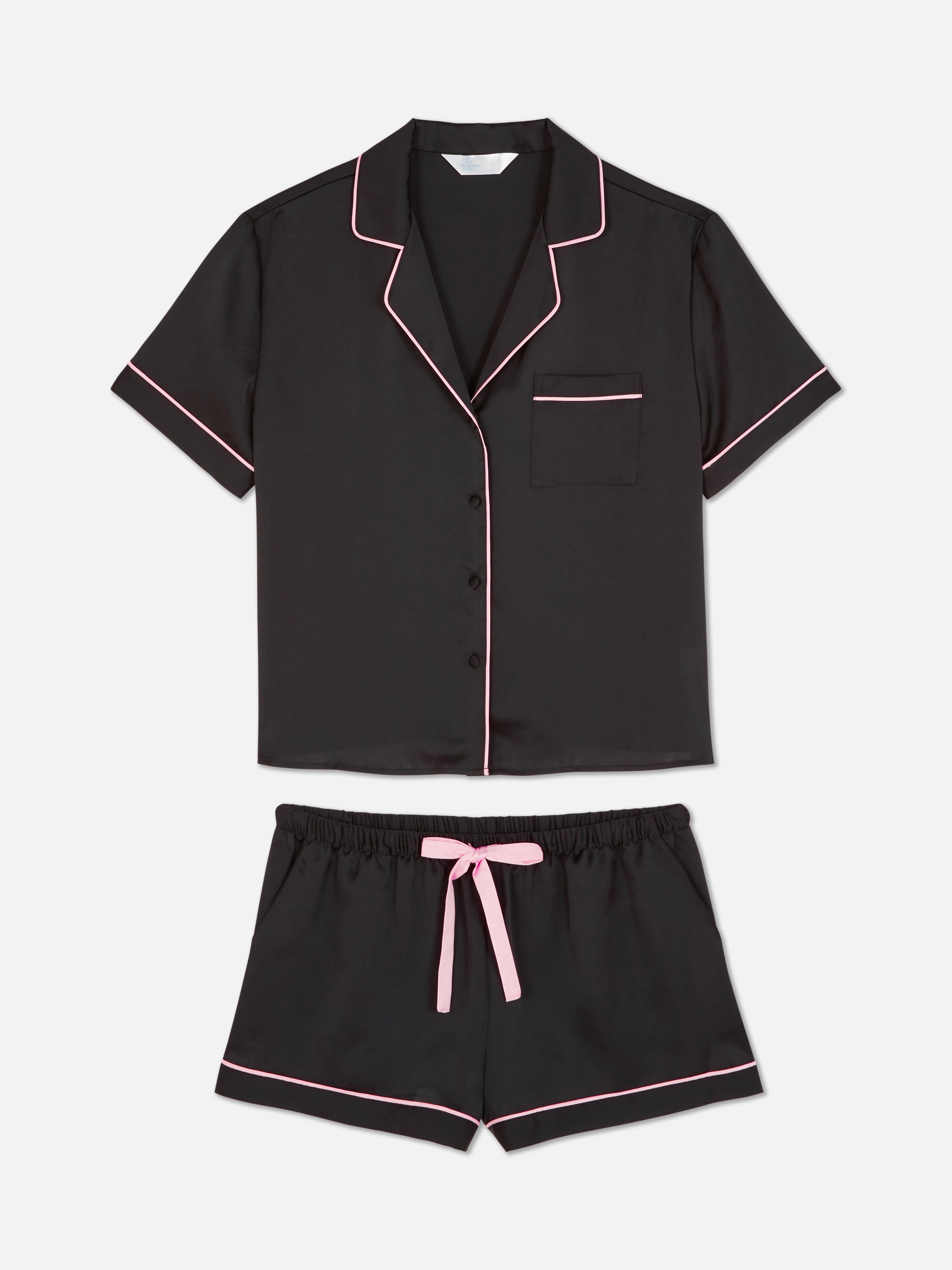 Satin Shorts Pajamas