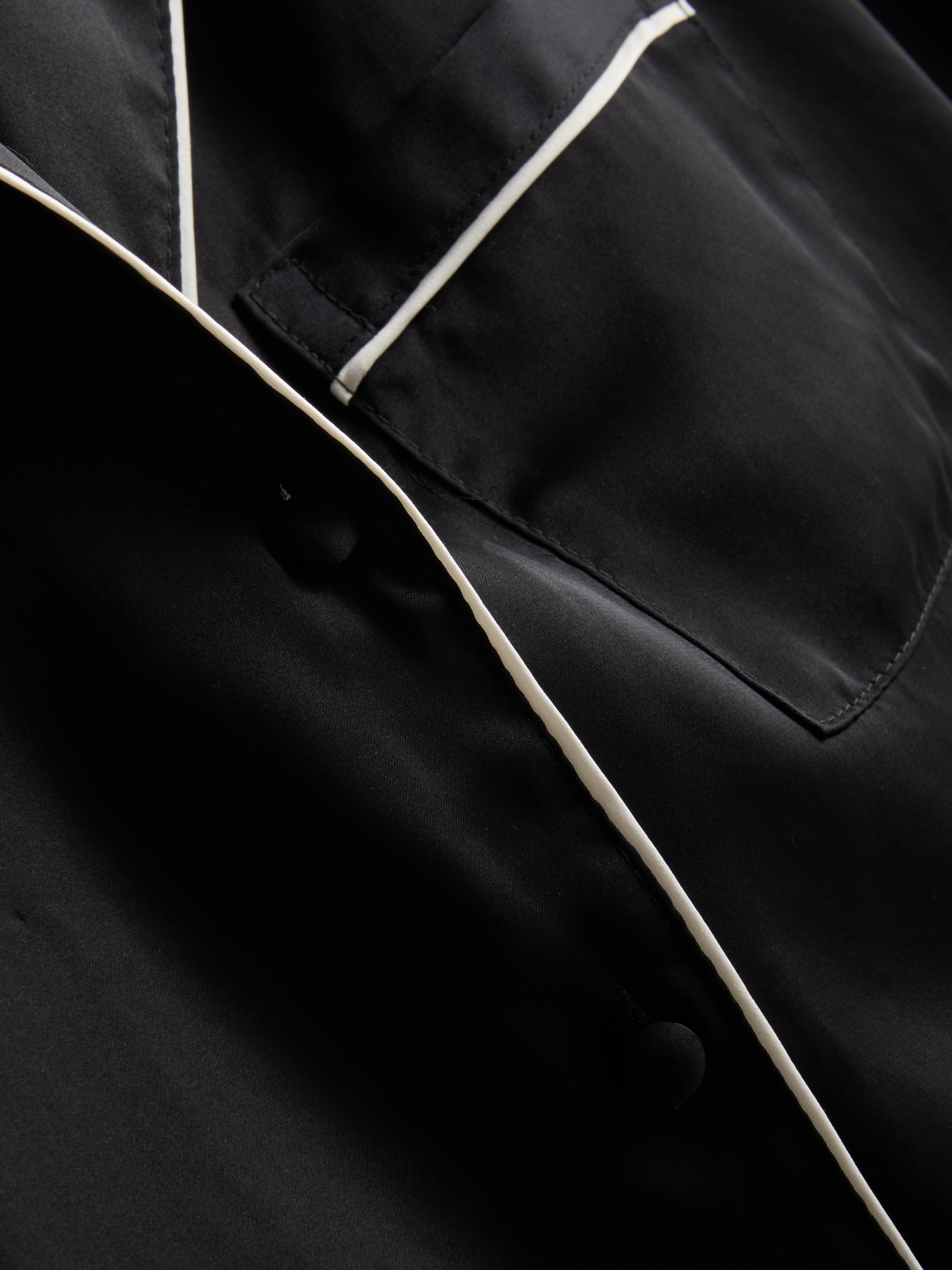 Satin Boyfriend Shorty Pajamas