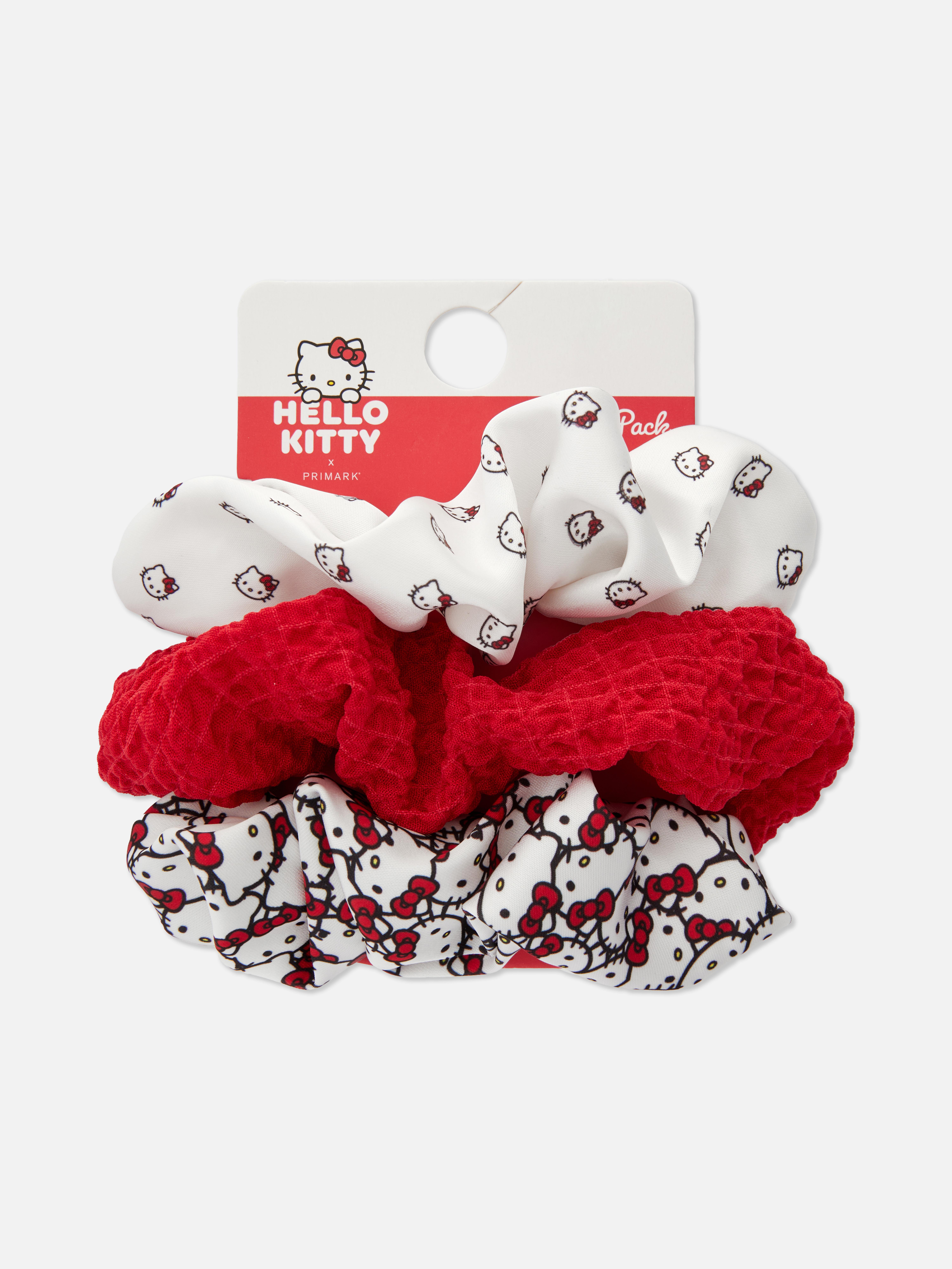 3pk Hello Kitty Hair Scrunchies