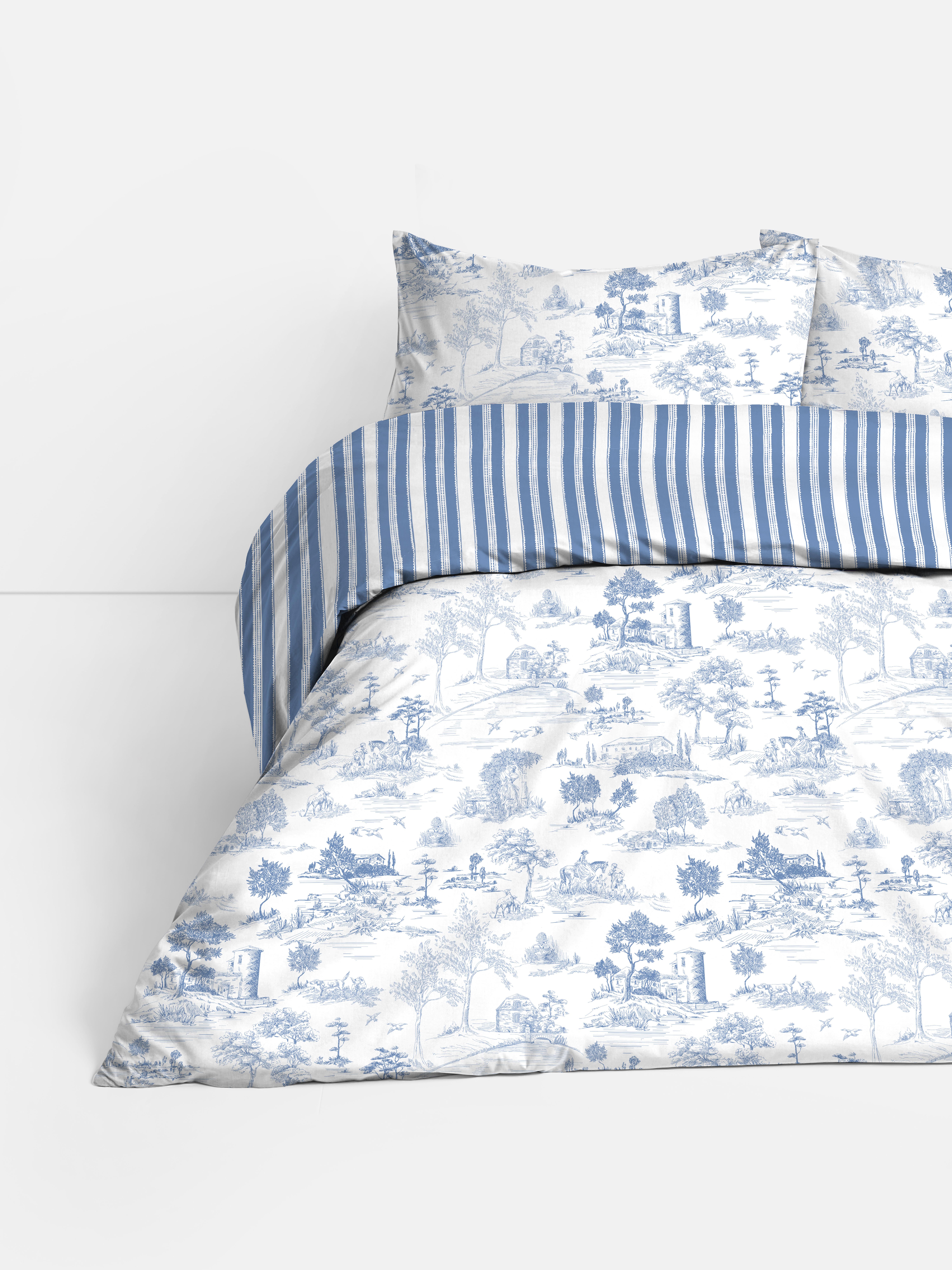Toile King Size Duvet Cover Set