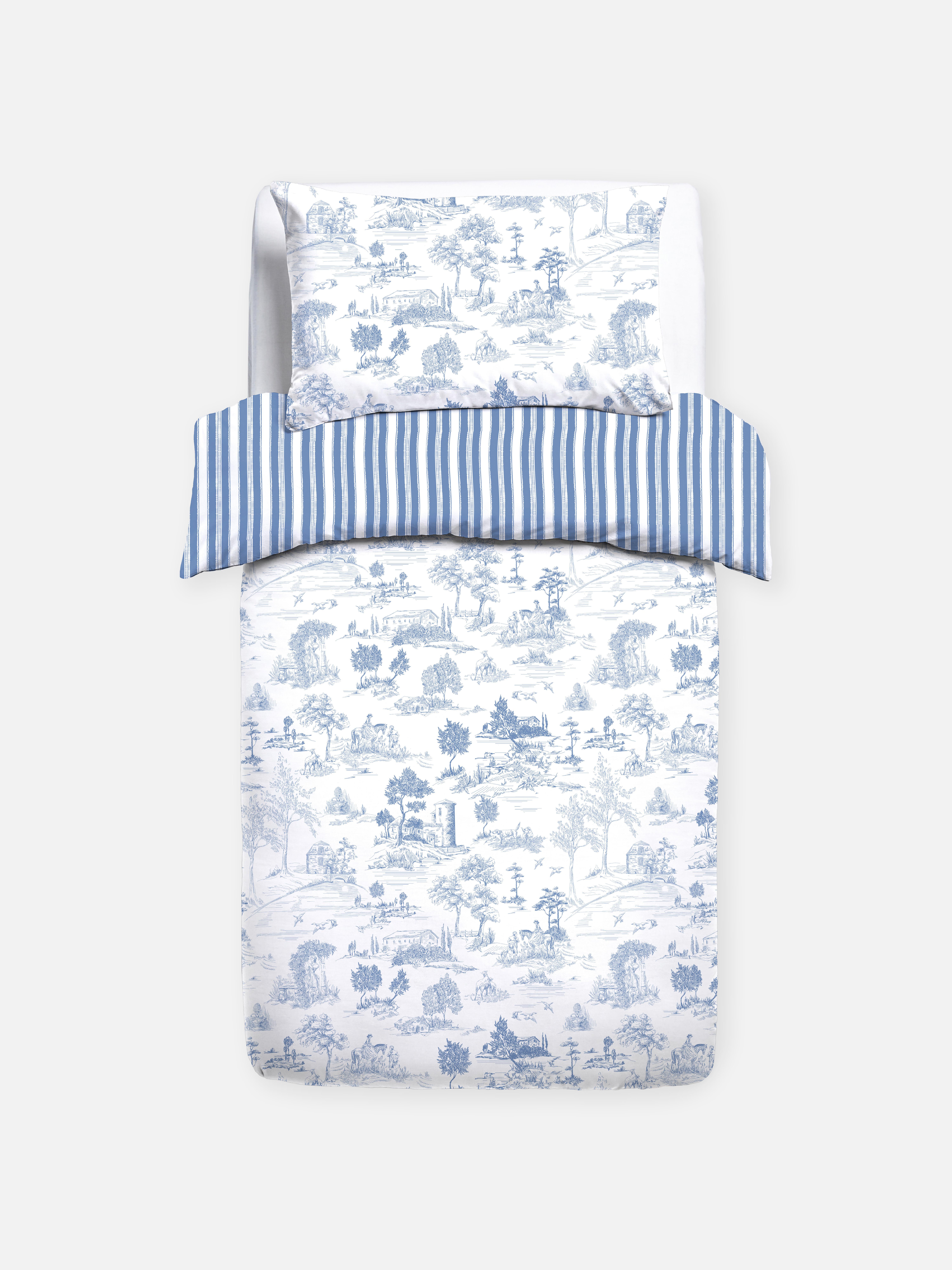 Toile De Jouy Single Duvet Cover Set