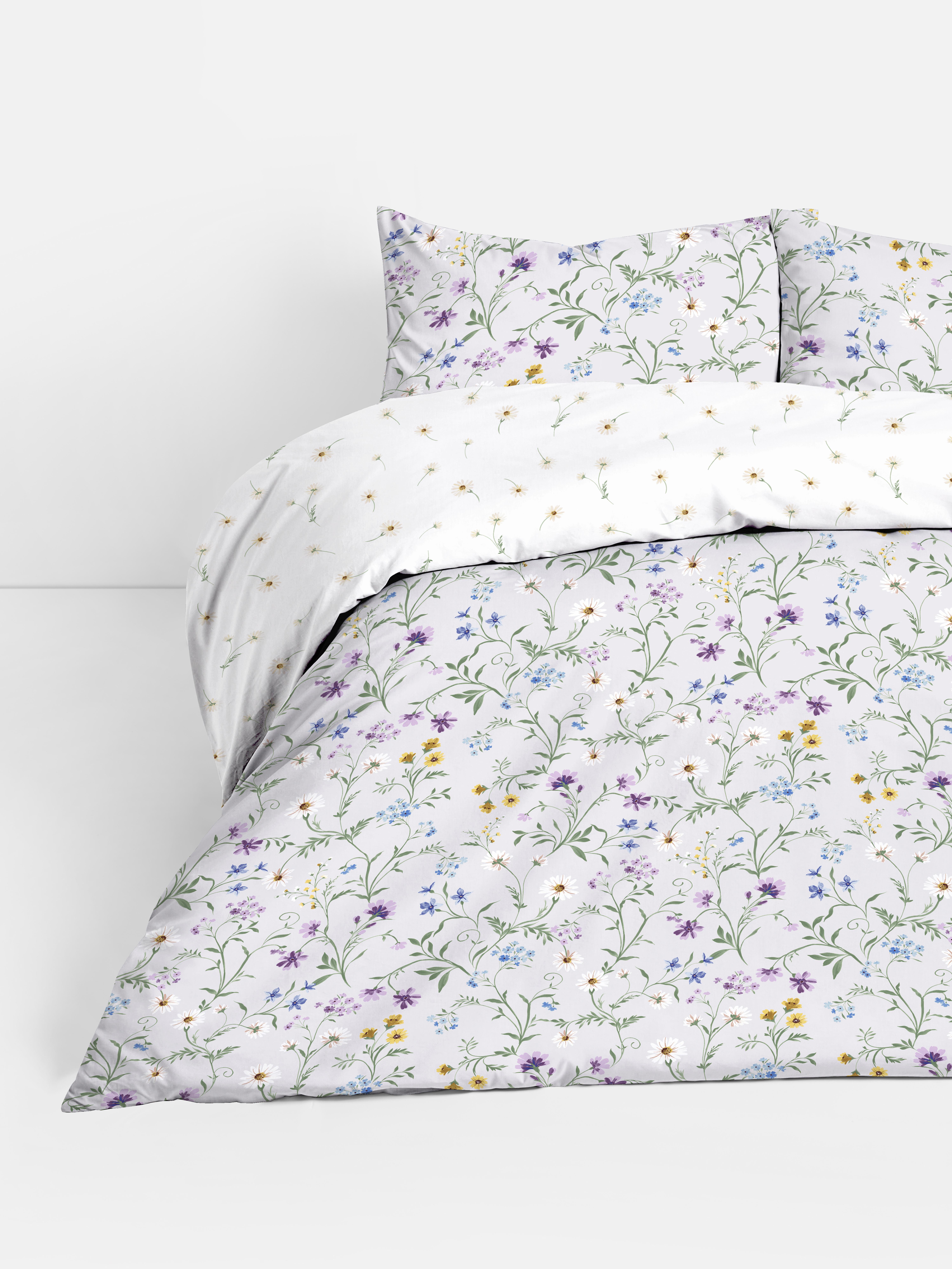 Reversible Meadow Floral Super King Duvet cover Set