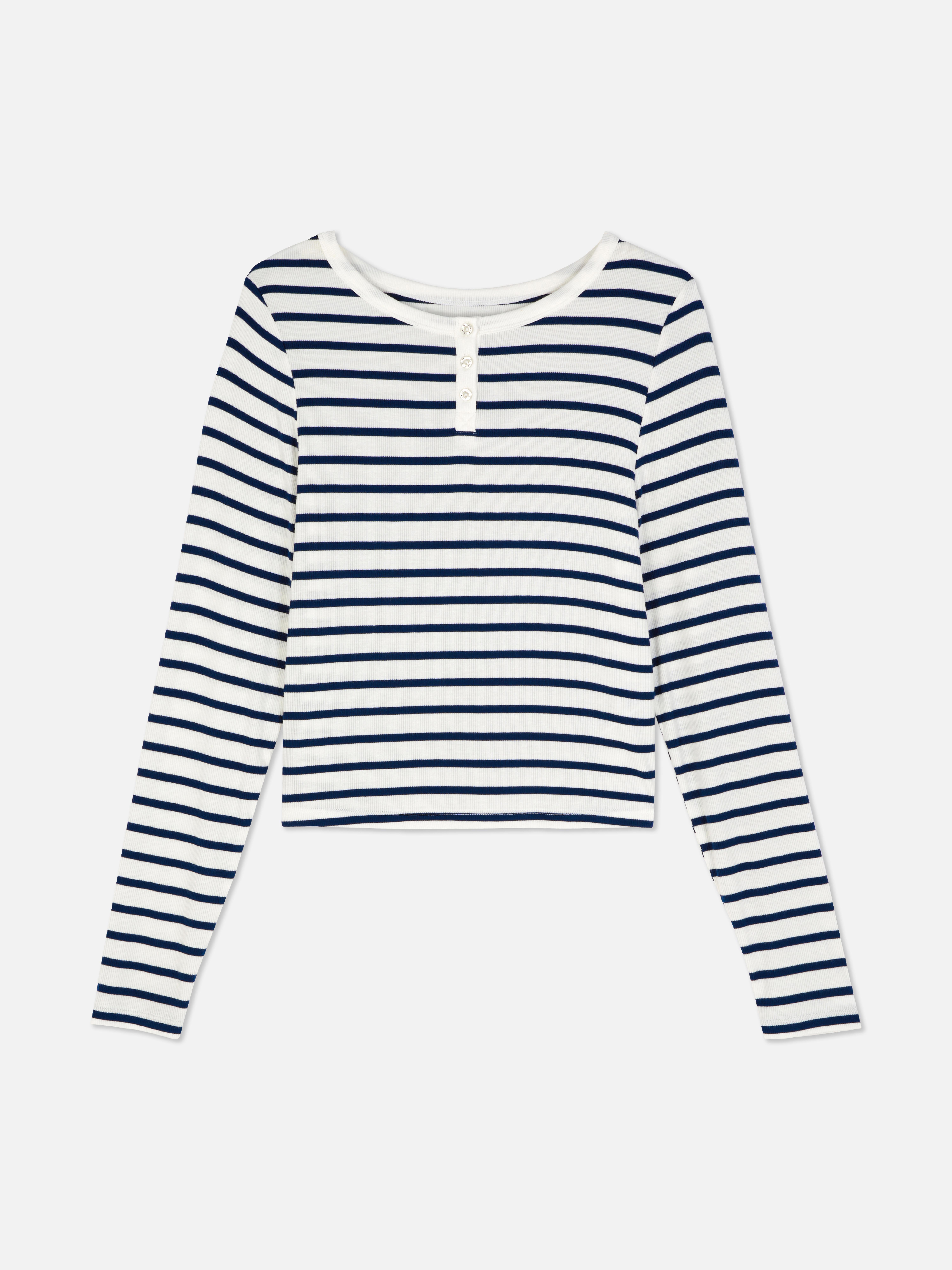 Blancas Primark Camisa Rayas Primark T-shirts Ladies Primark