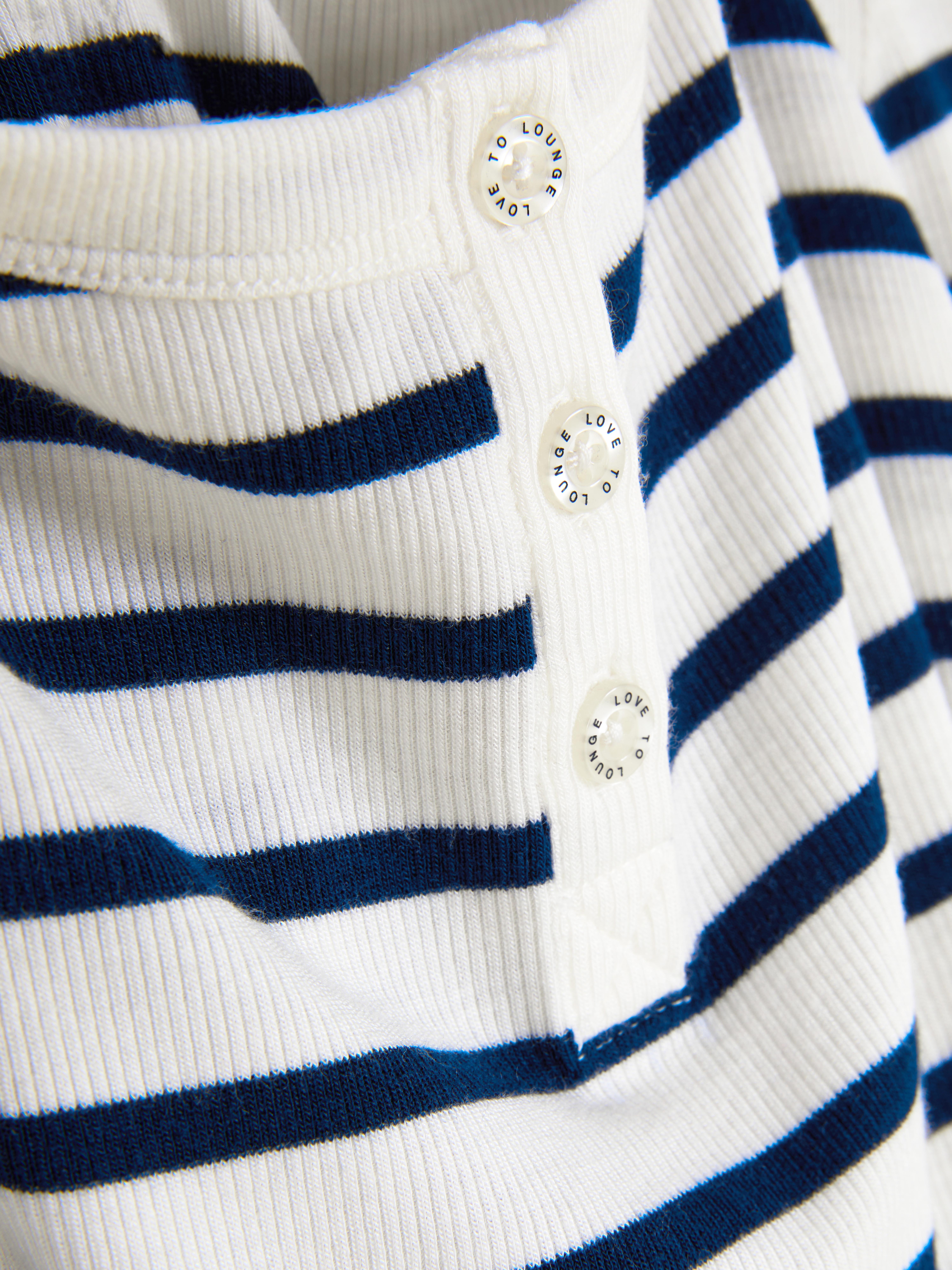 Cardigan Ladies Top De Rayas Marineras Rayas Azul Marino MUJER