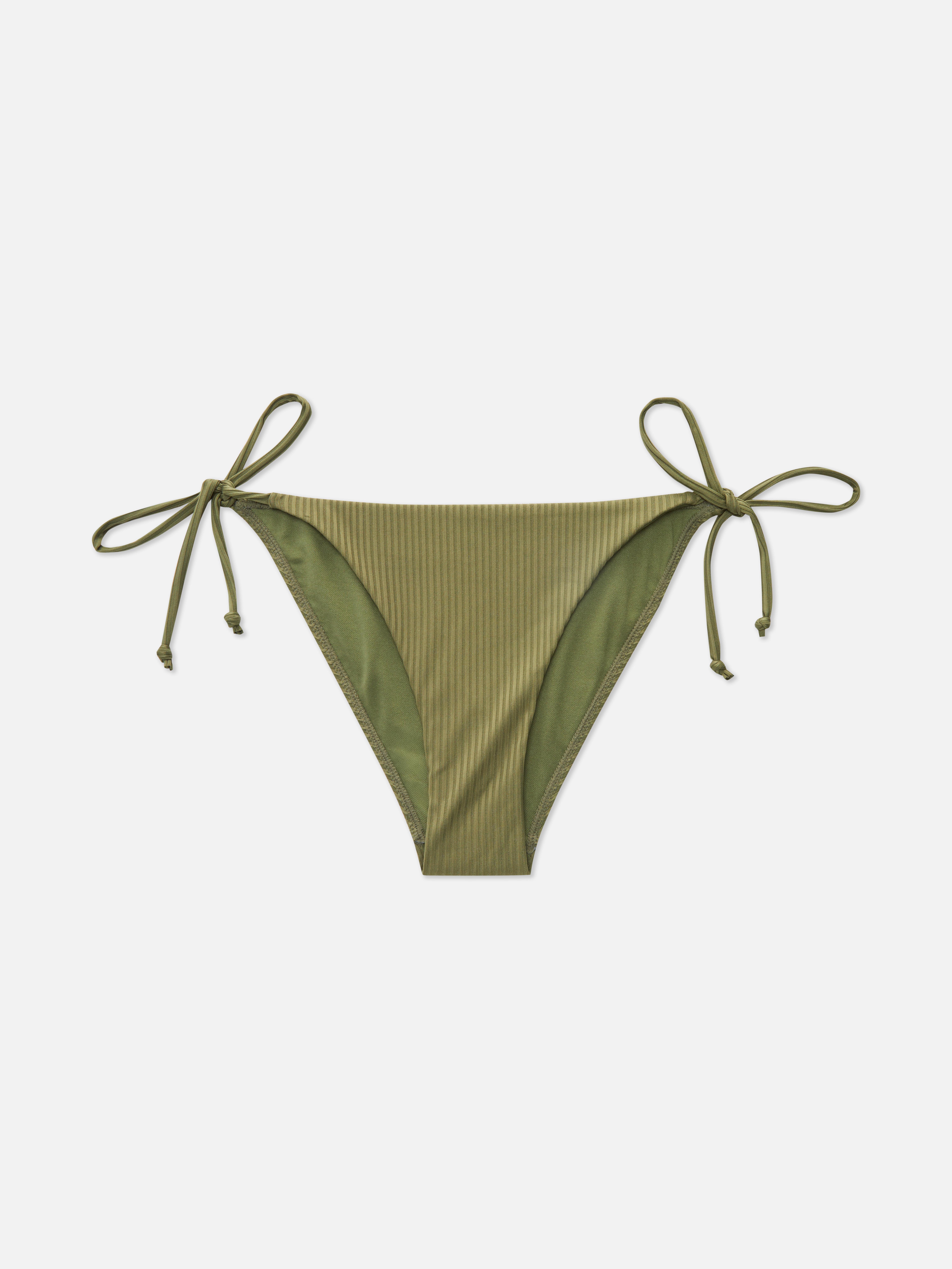 Braguita de bikini triangular acanalada