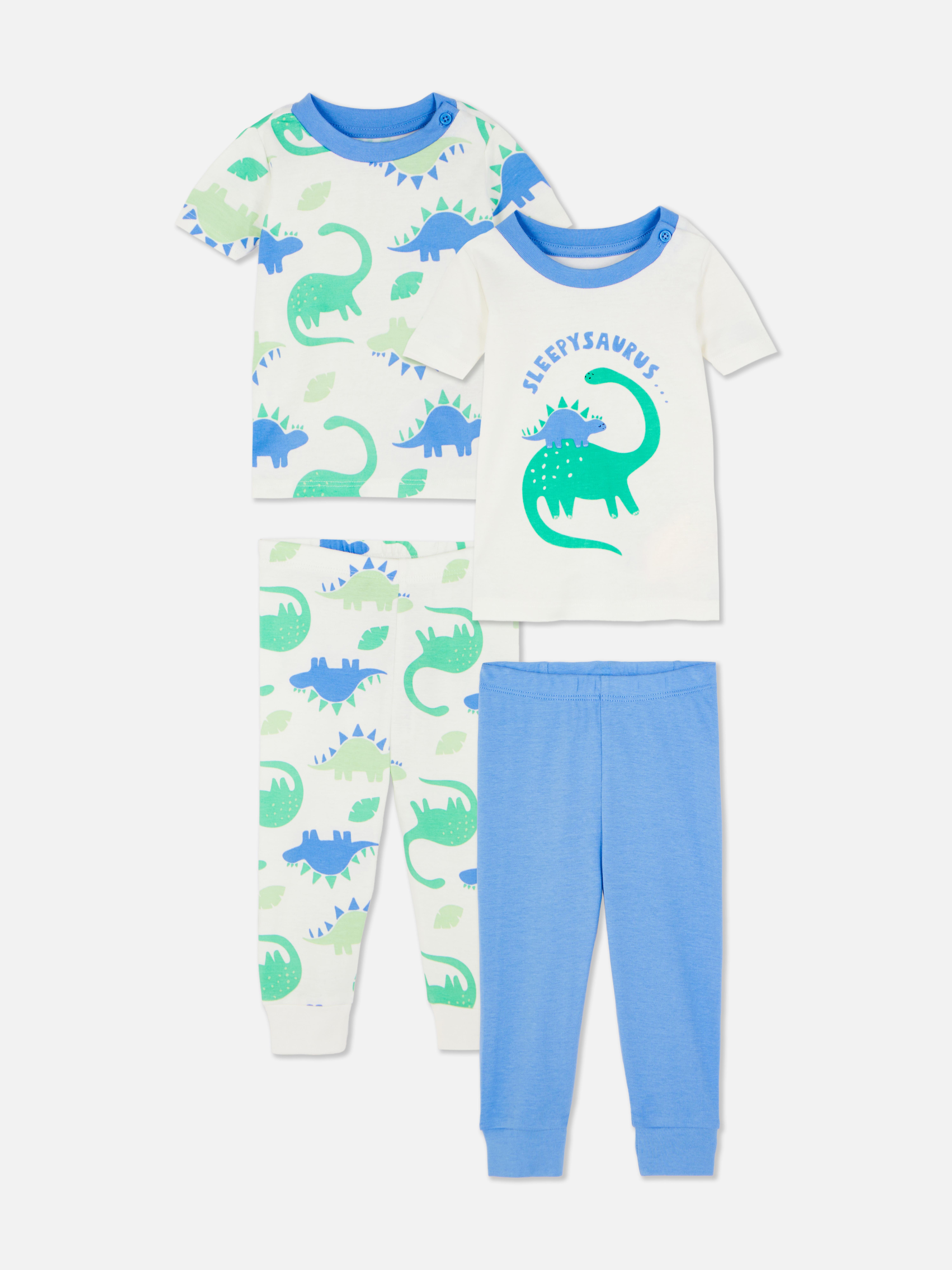 2 pigiamini con dinosauri