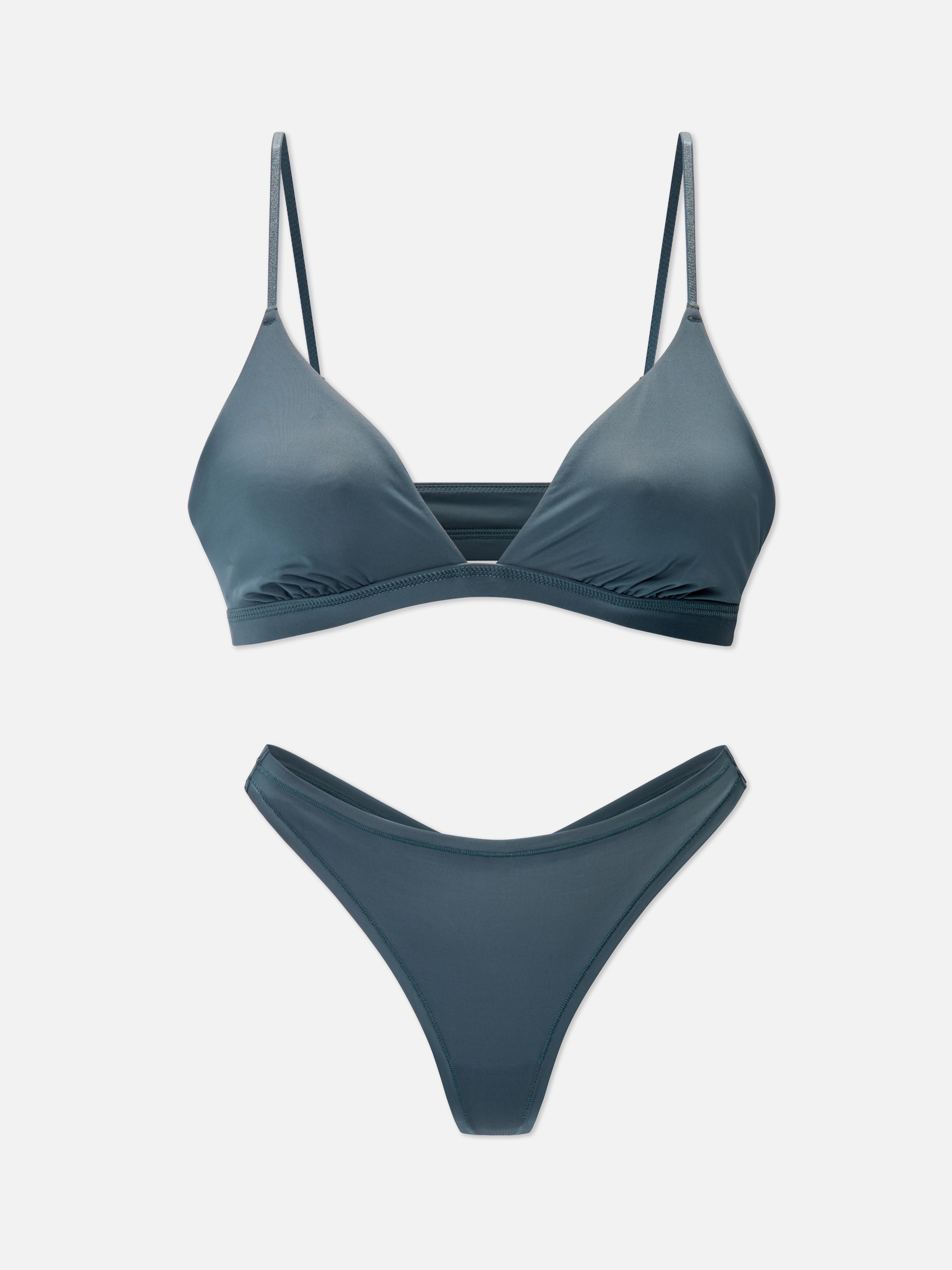 Set van triangelbeha zonder vulling en string