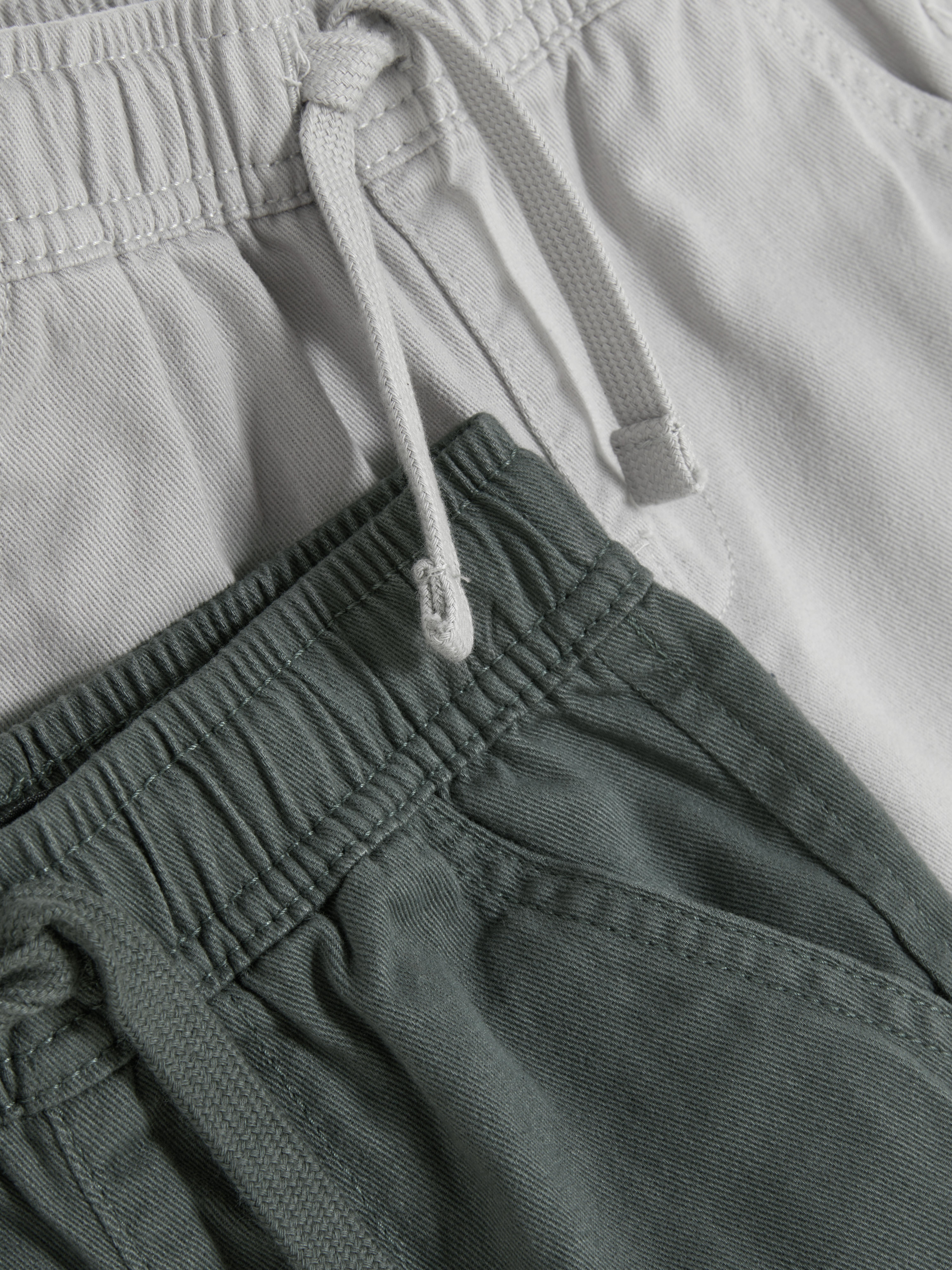 2pk Twill Leg Trousers