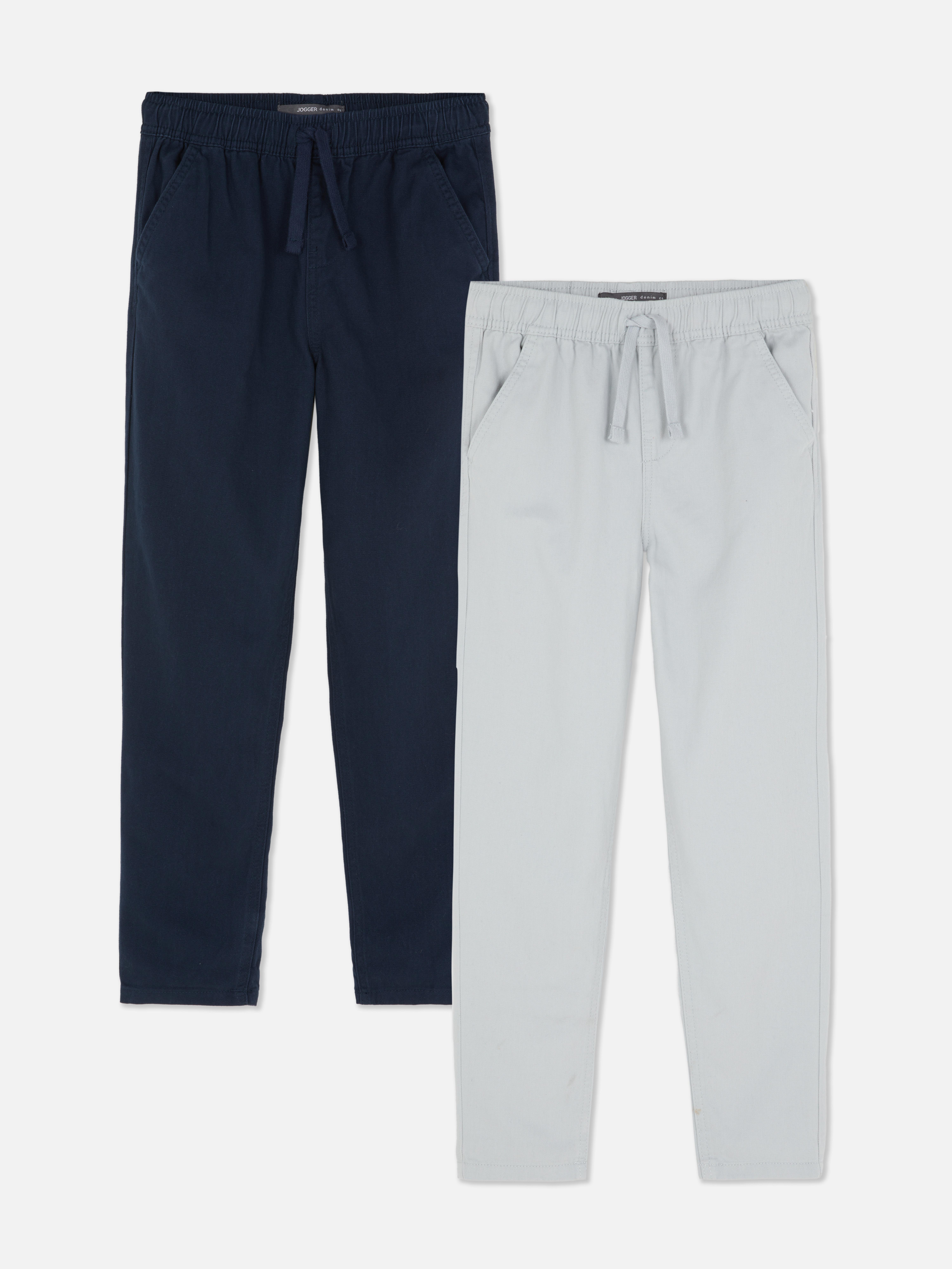7-15yrs | 2pk Twill Joggers