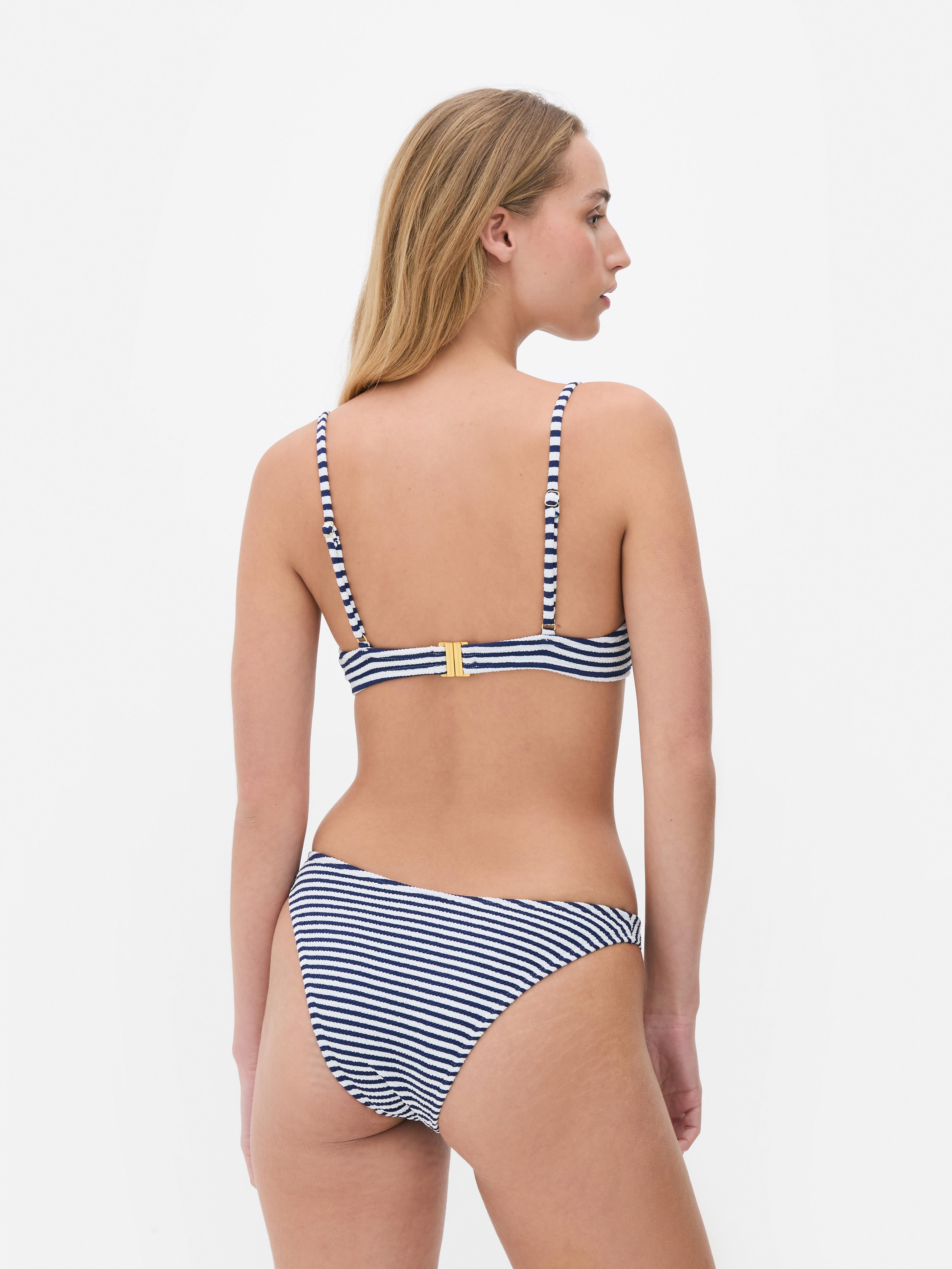 Stripe Underwire Bikini Top