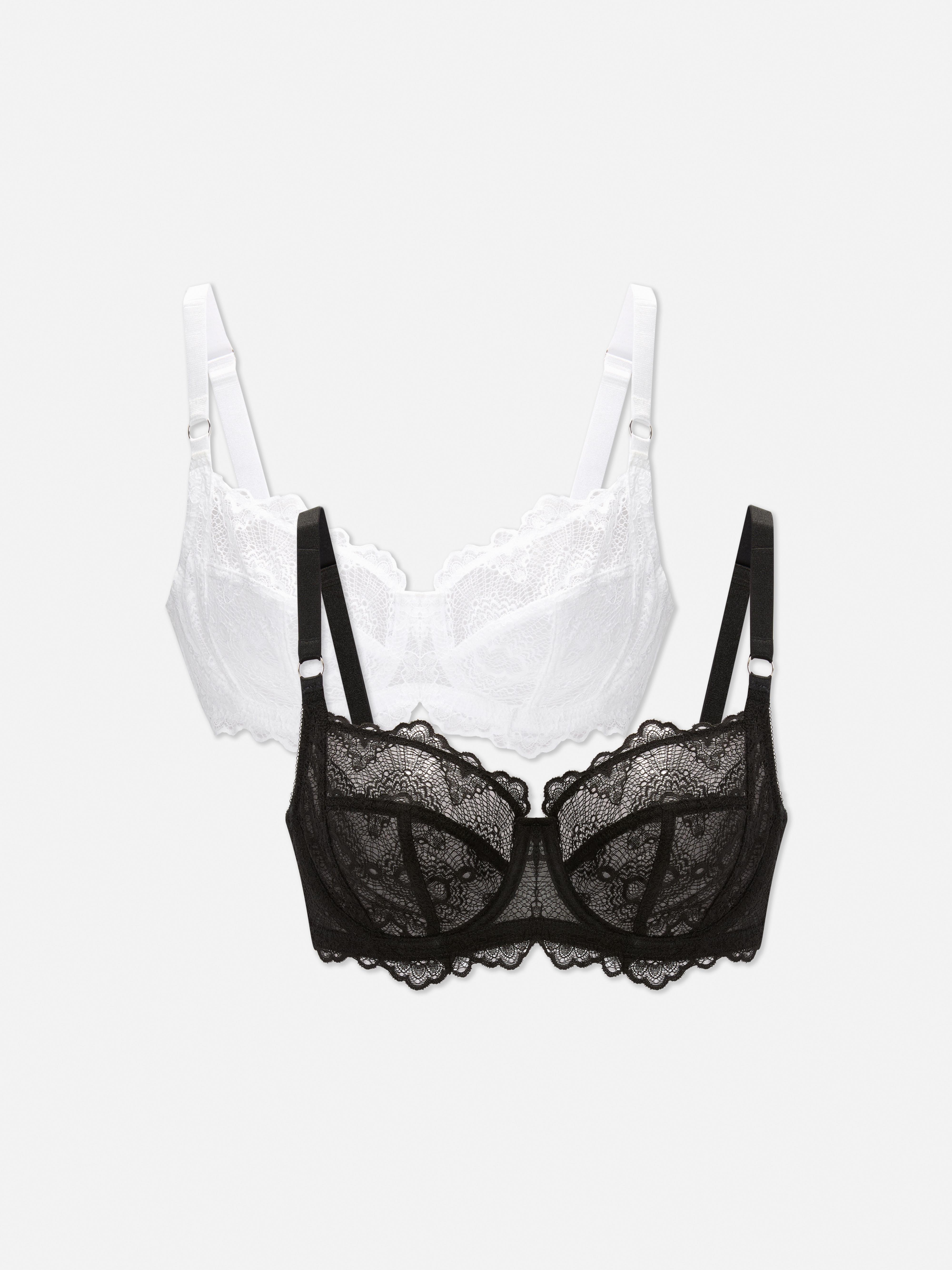 2-Pack D-H Unpadded Bras