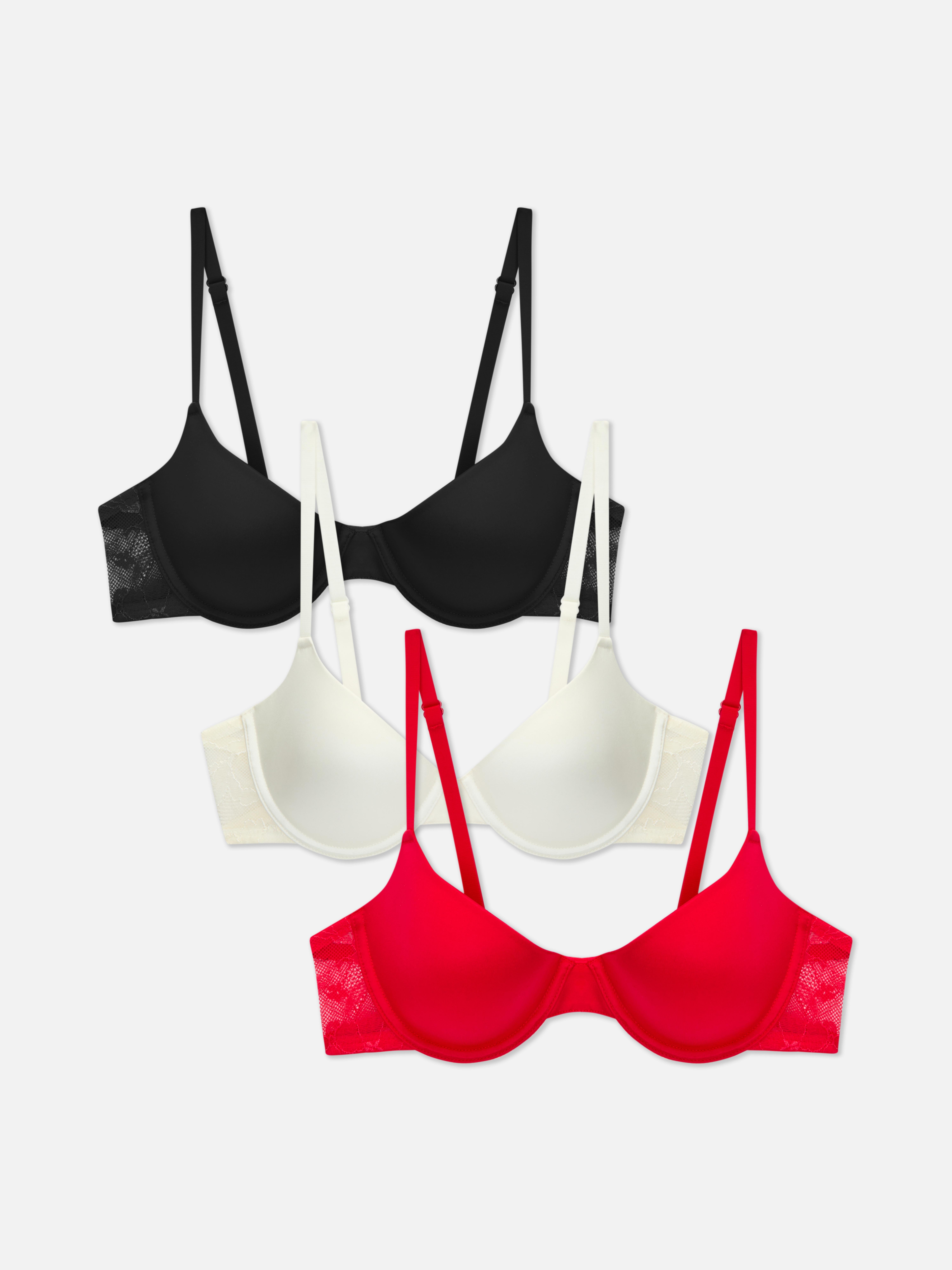 3pk T-Shirt Bras