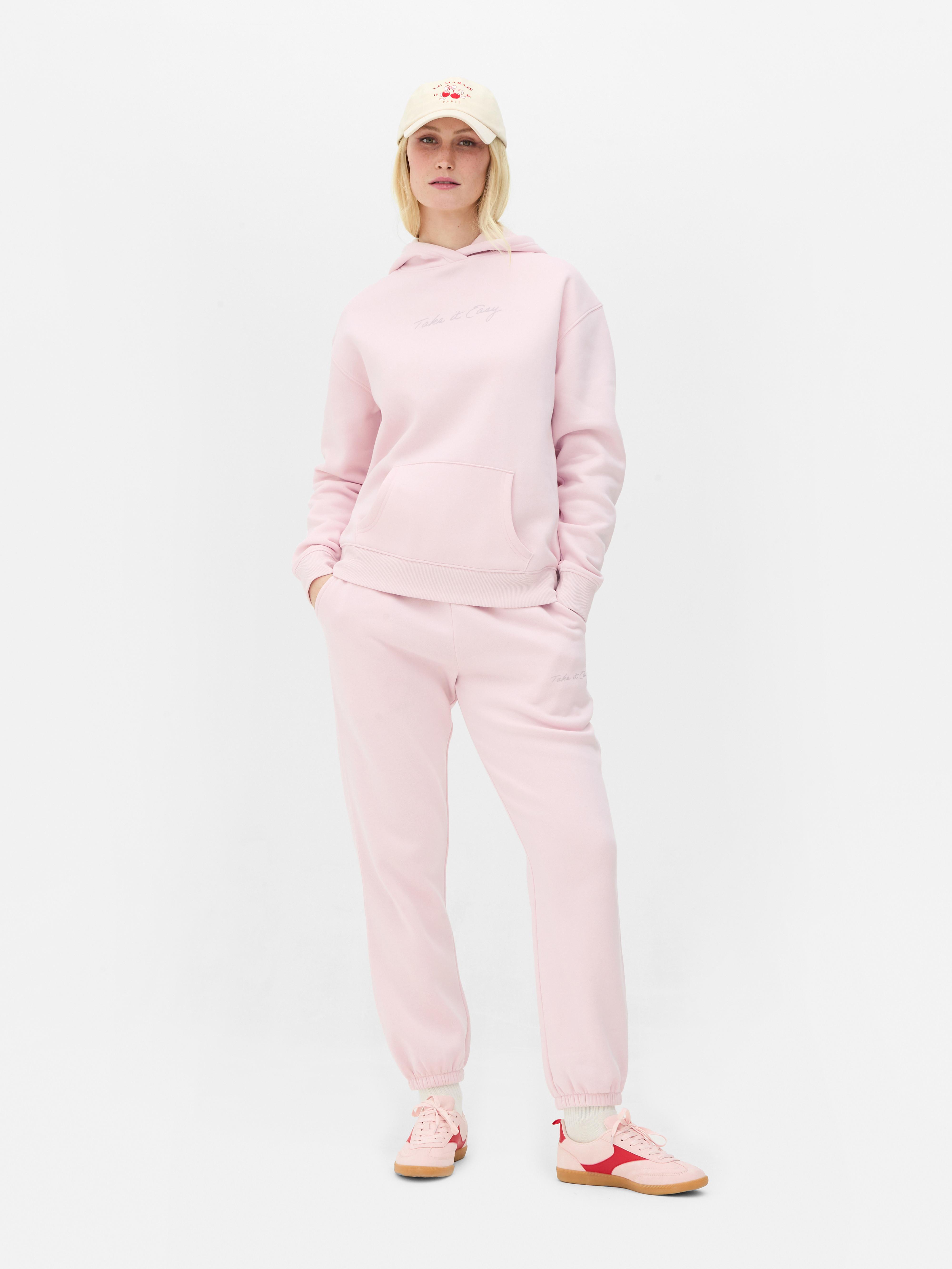Hoodie met print Roze
