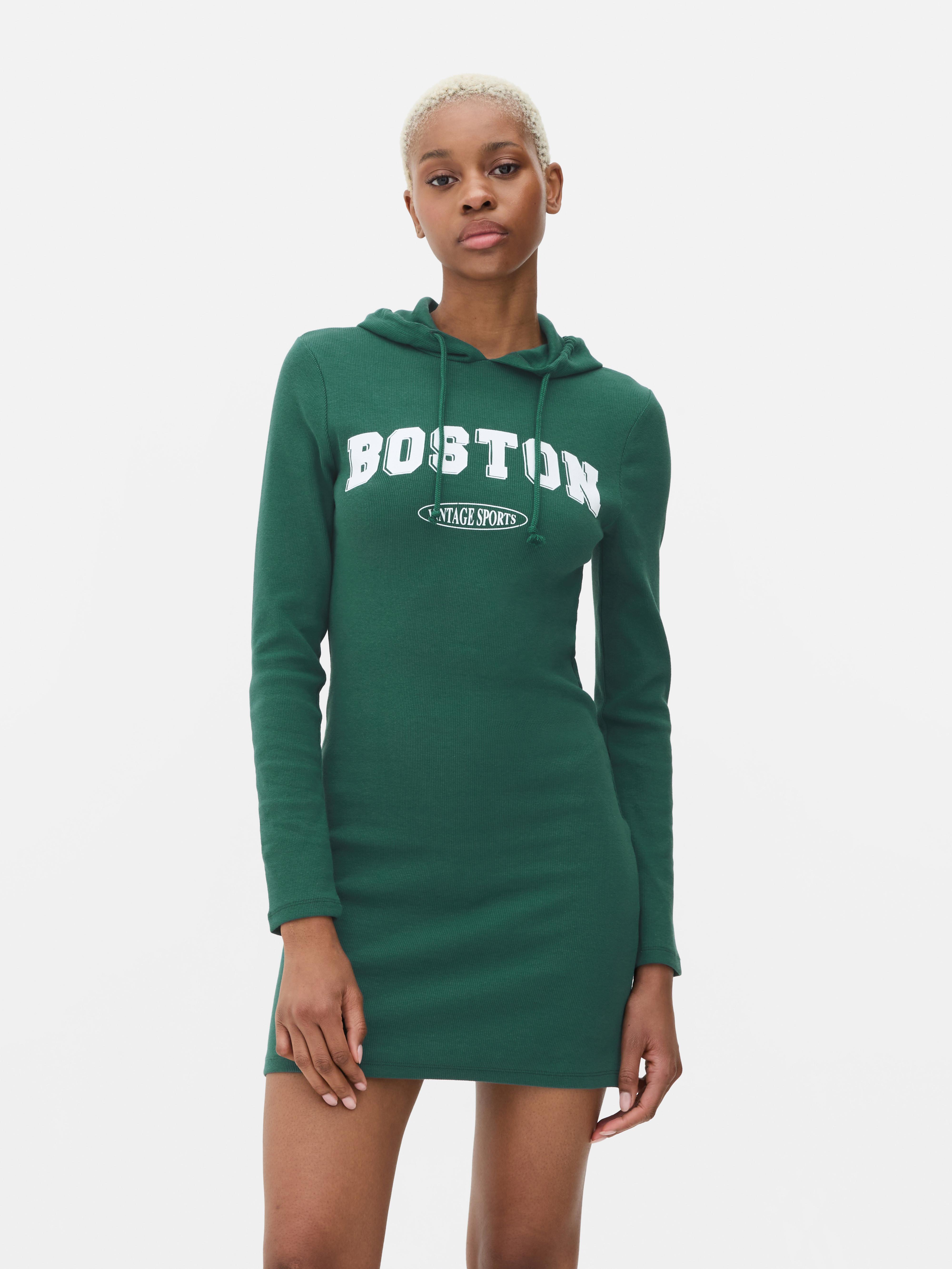 Women s Dark Green Hooded Mini Dress Penneys