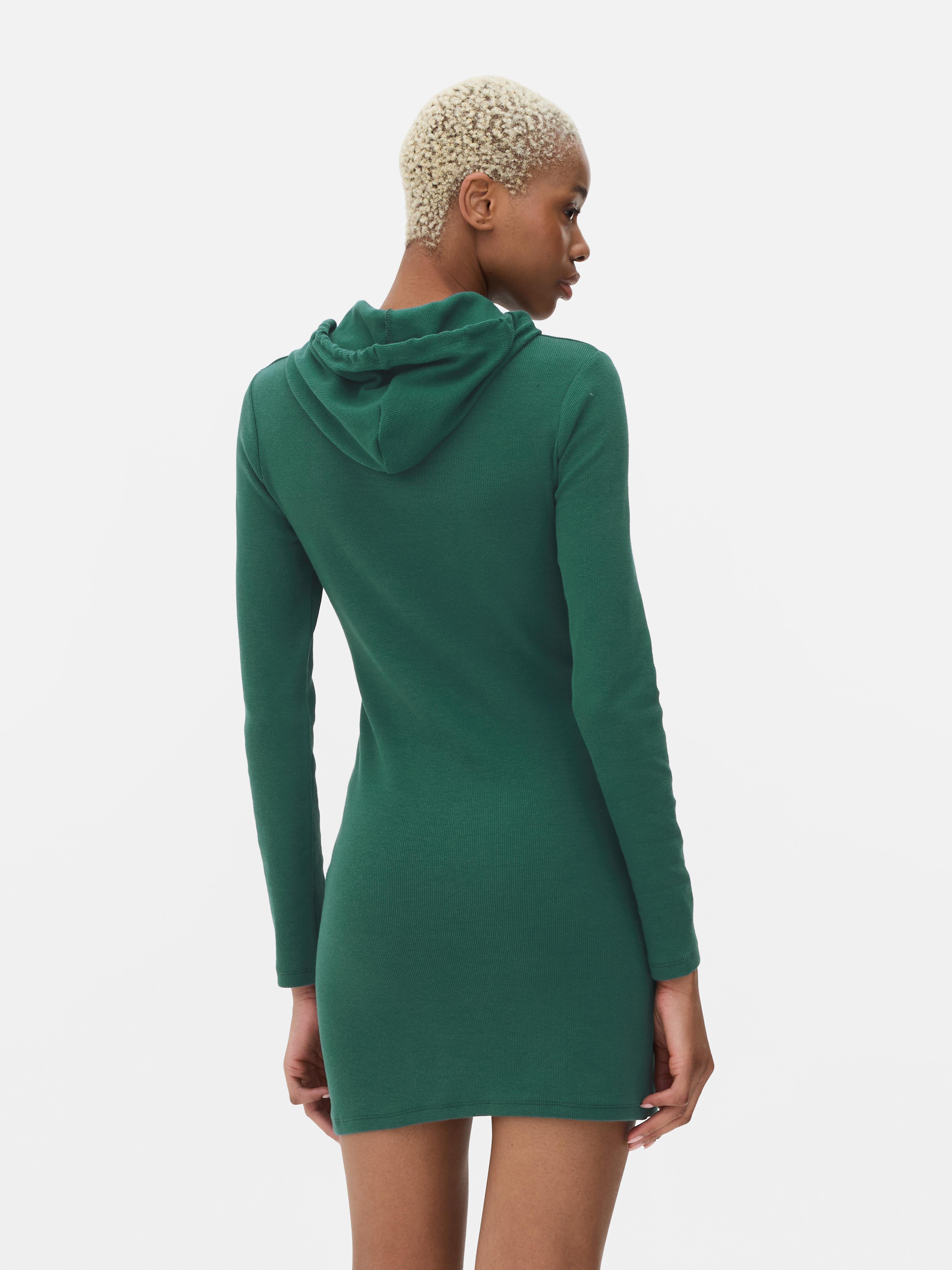 Women s Dark Green Hooded Mini Dress Penneys