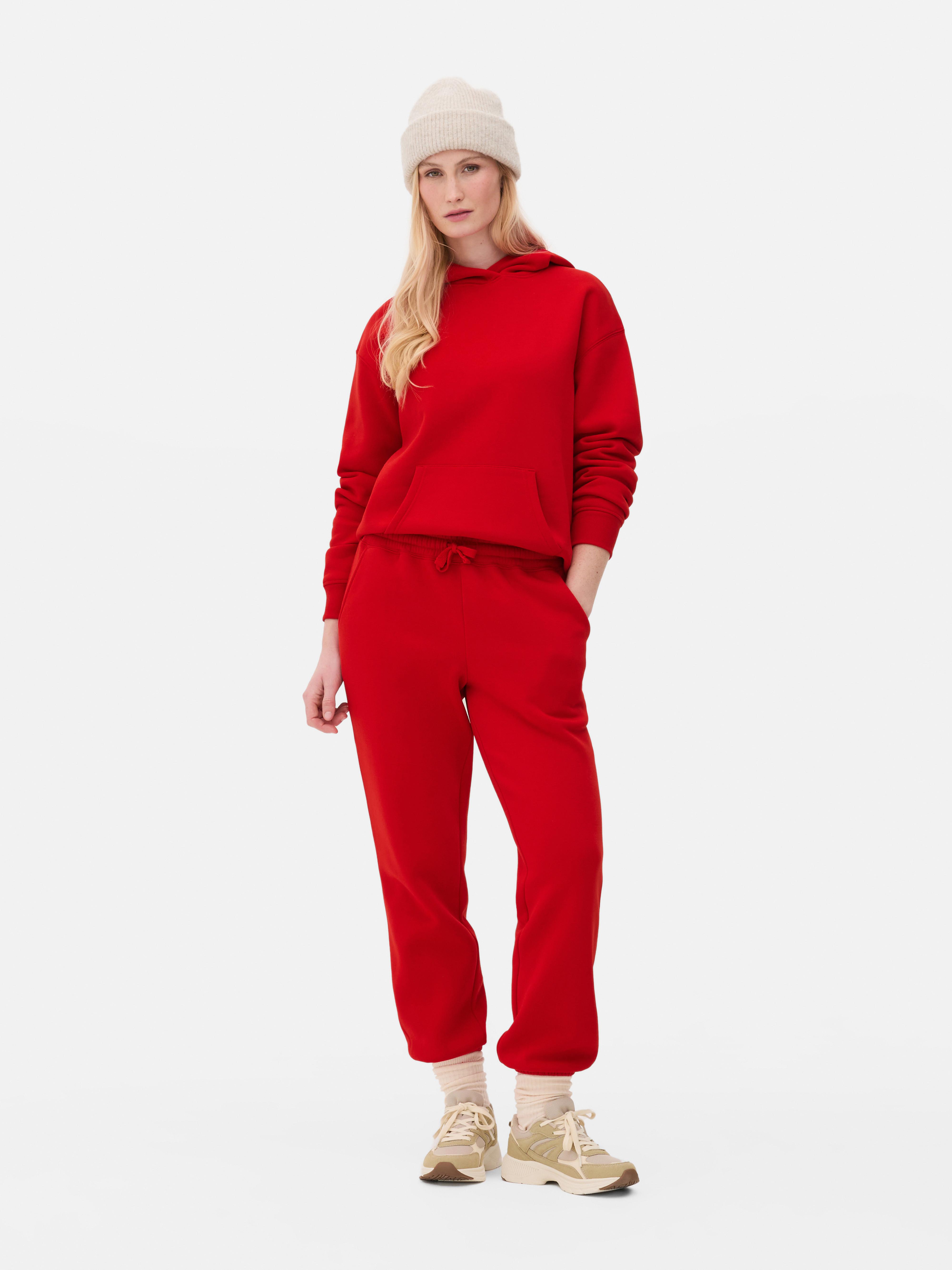 Bas de jogging à cordon de serrage Rouge