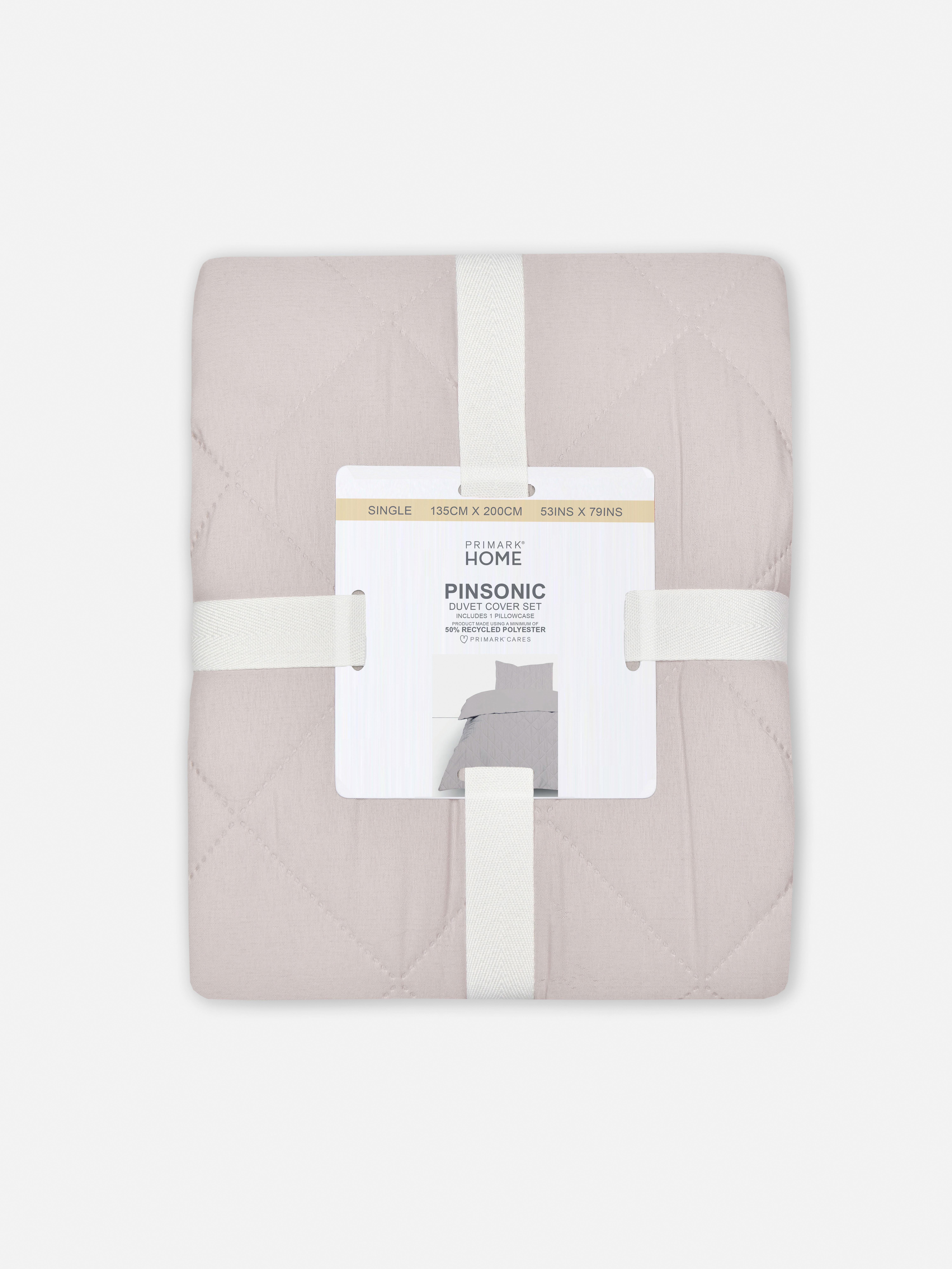 Diamond Pinsonic Single Duvet Cover Set