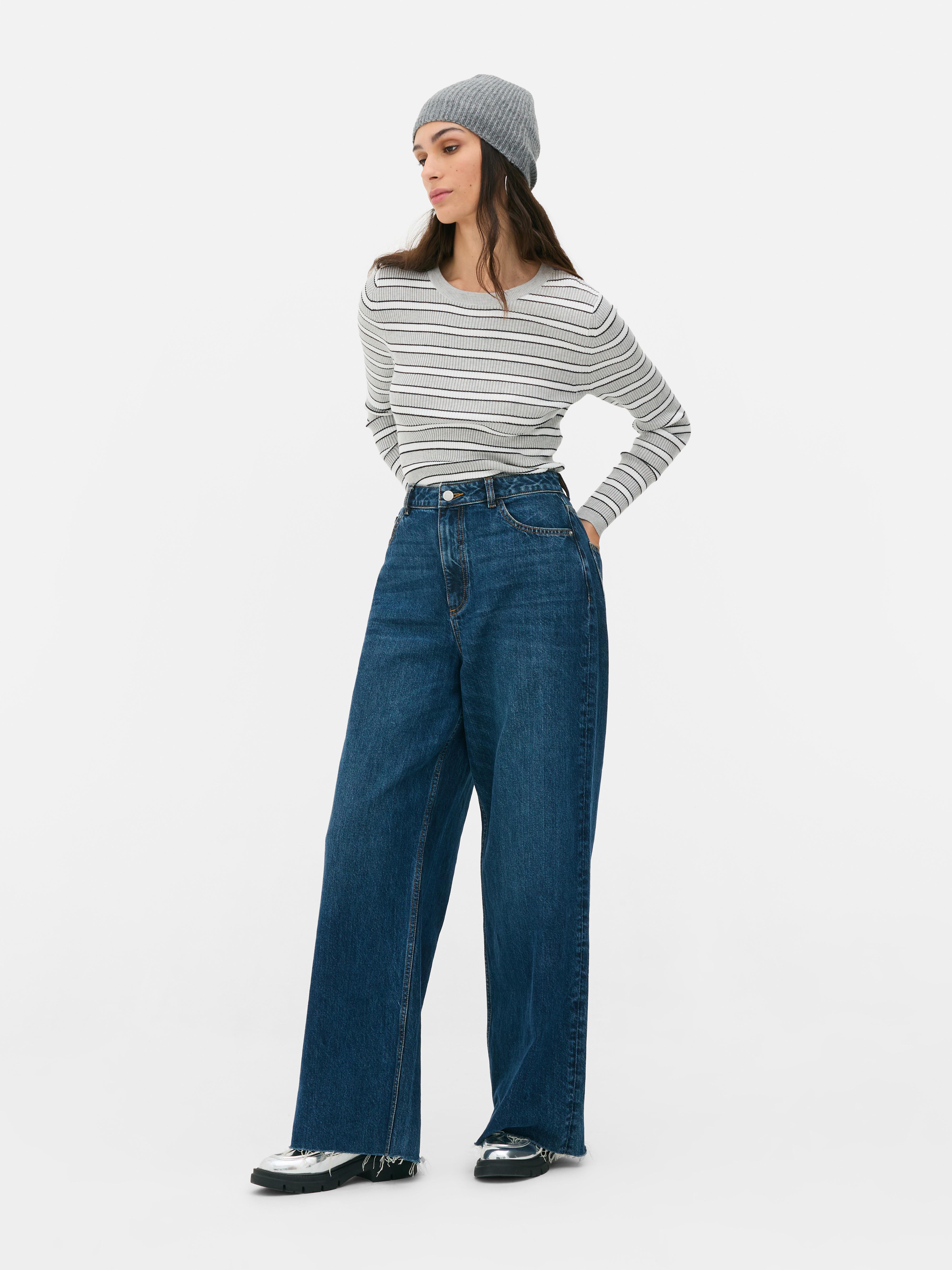 Ribbed Crew Neck Jumper