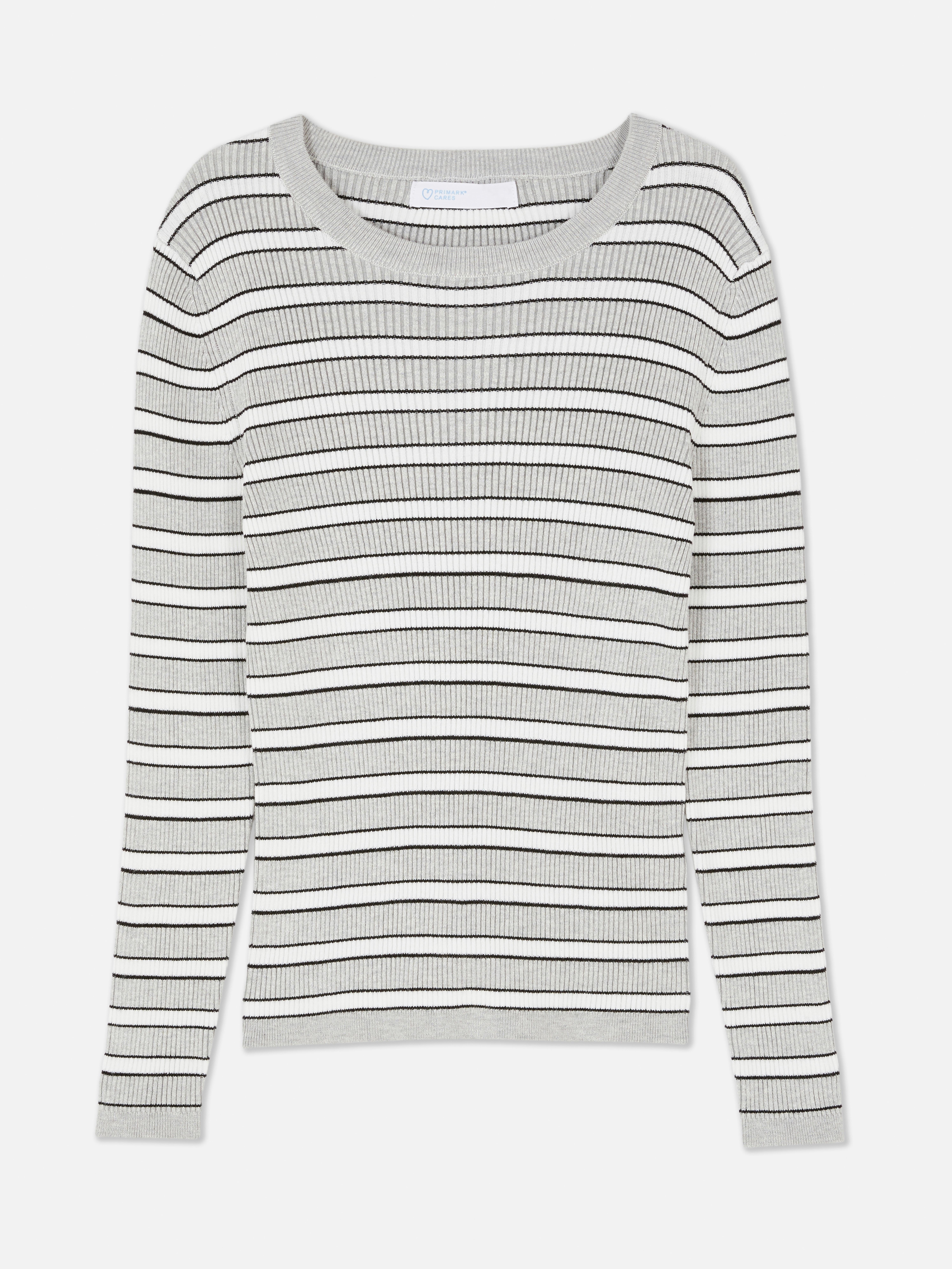 Ribbed Crew Neck Jumper