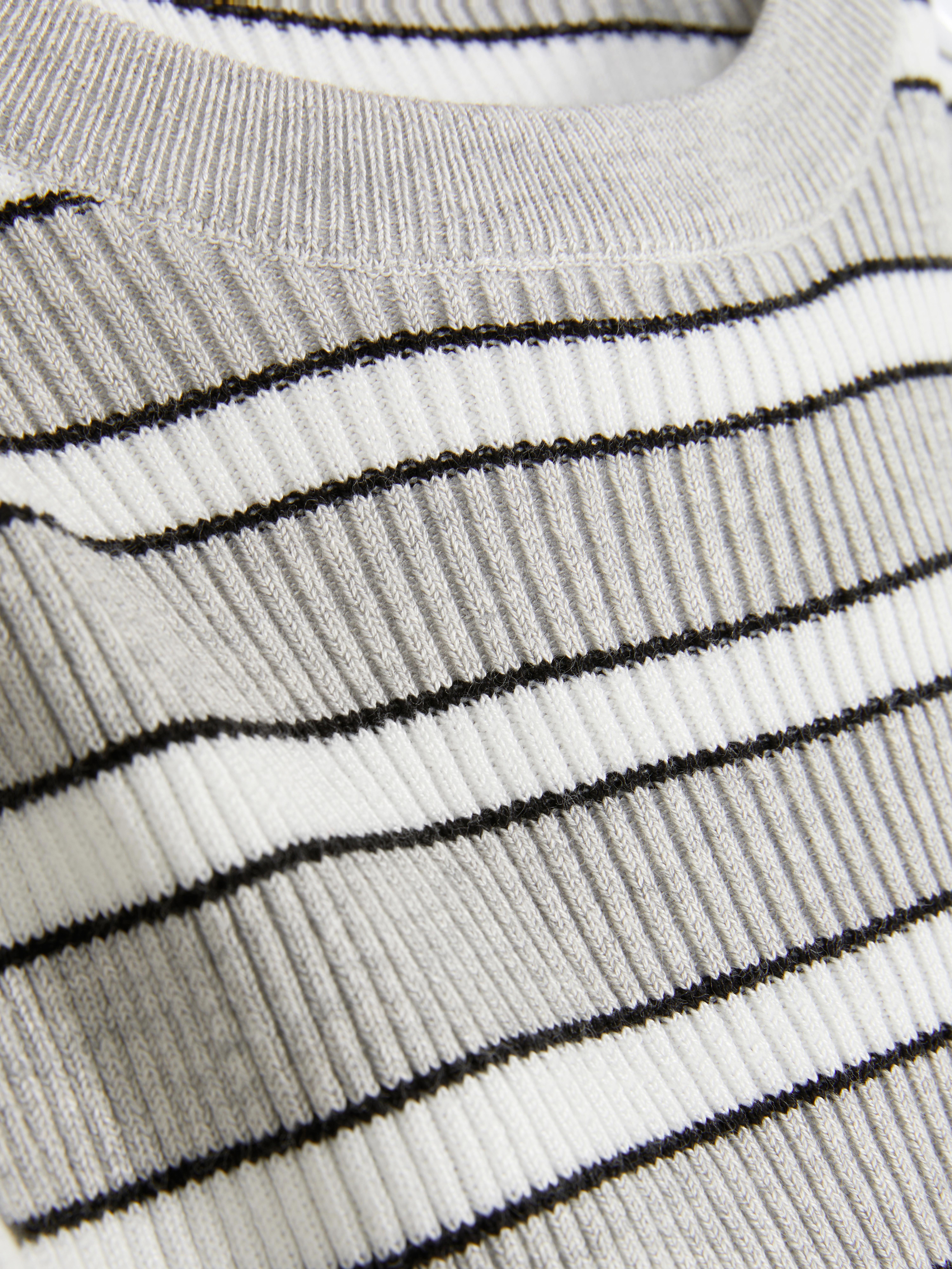 Ribbed Crew Neck Jumper