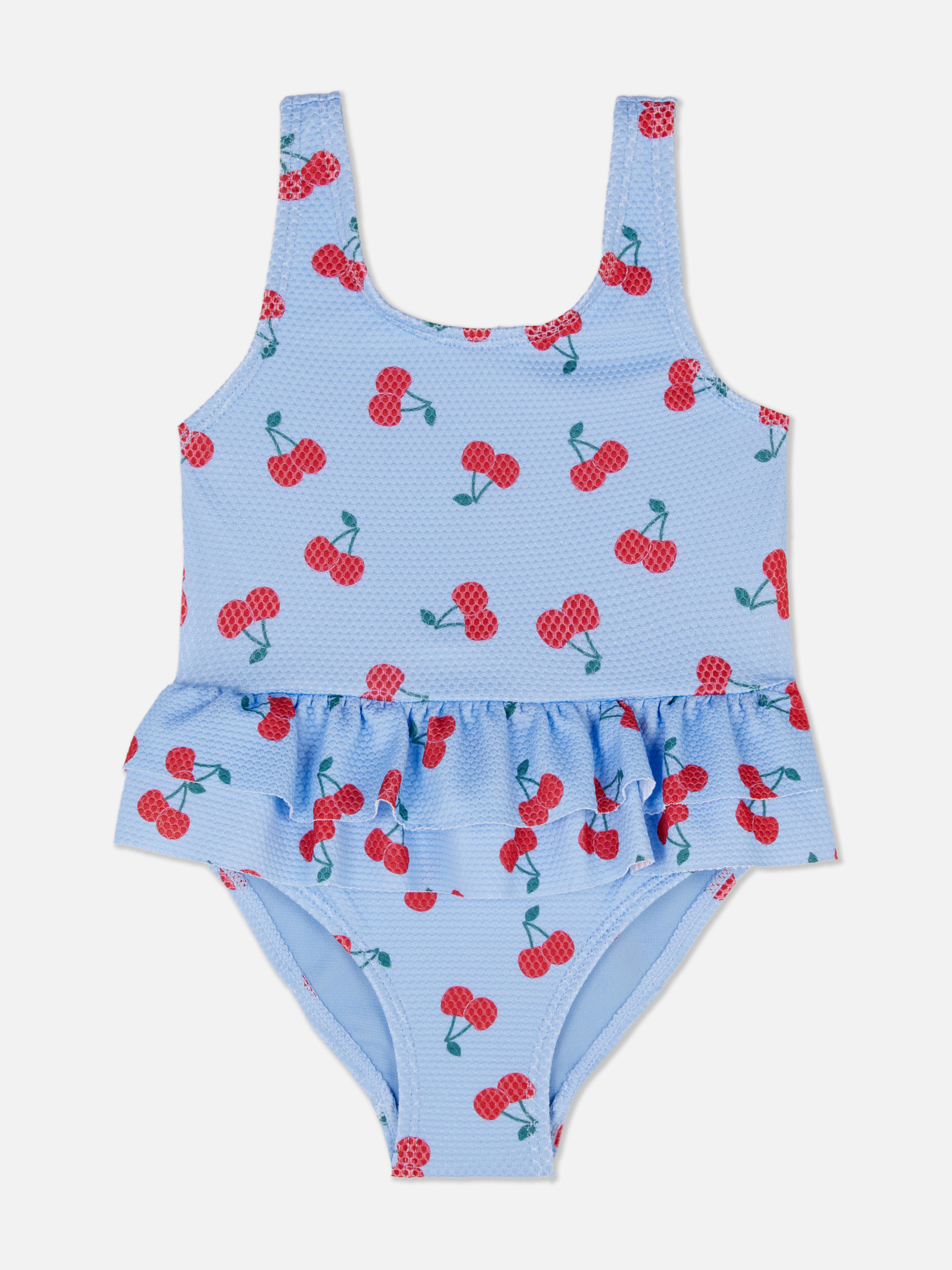 Cherry Ruffled Swimsuit