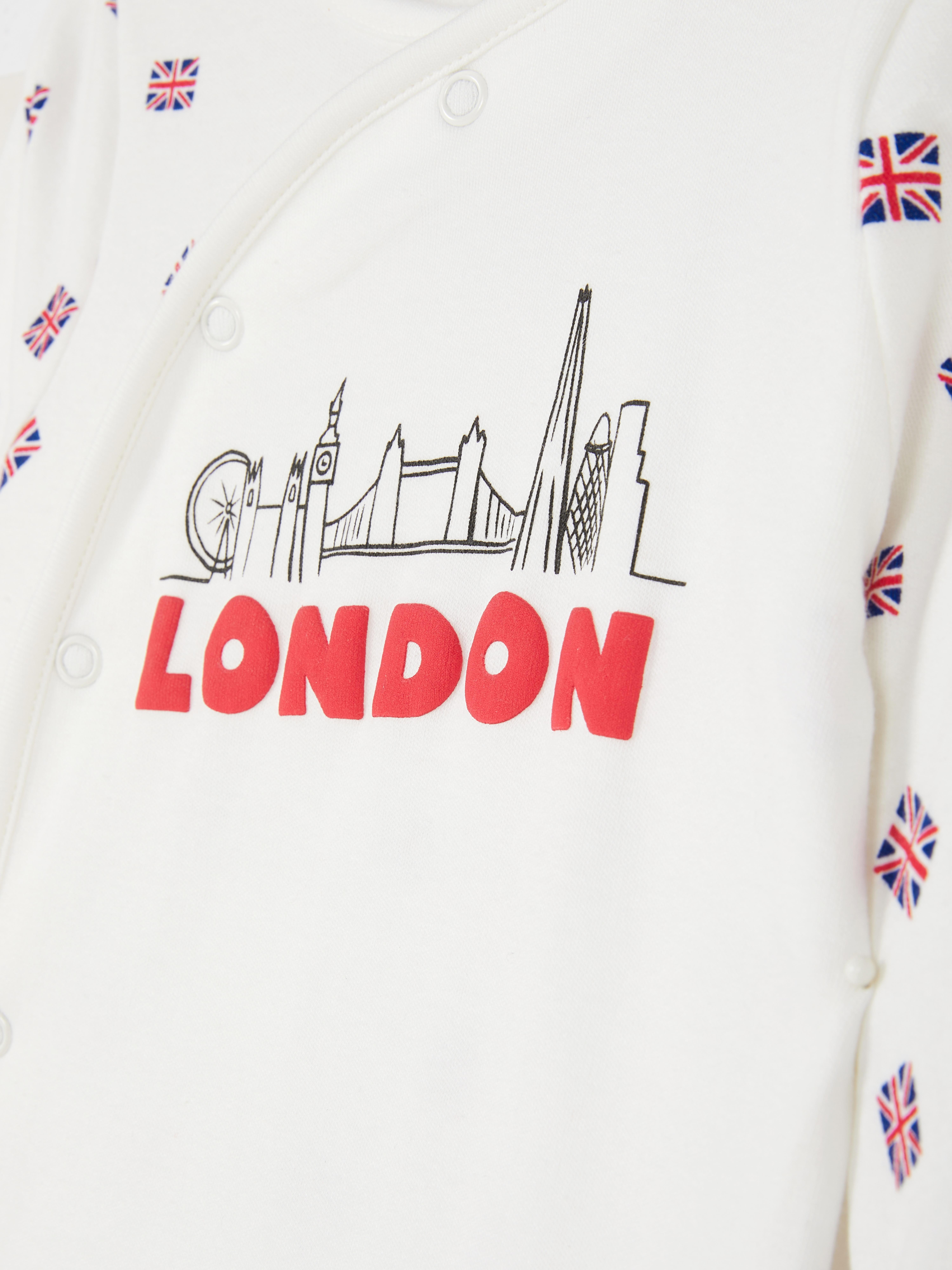 London Wrap Over Sleepsuit