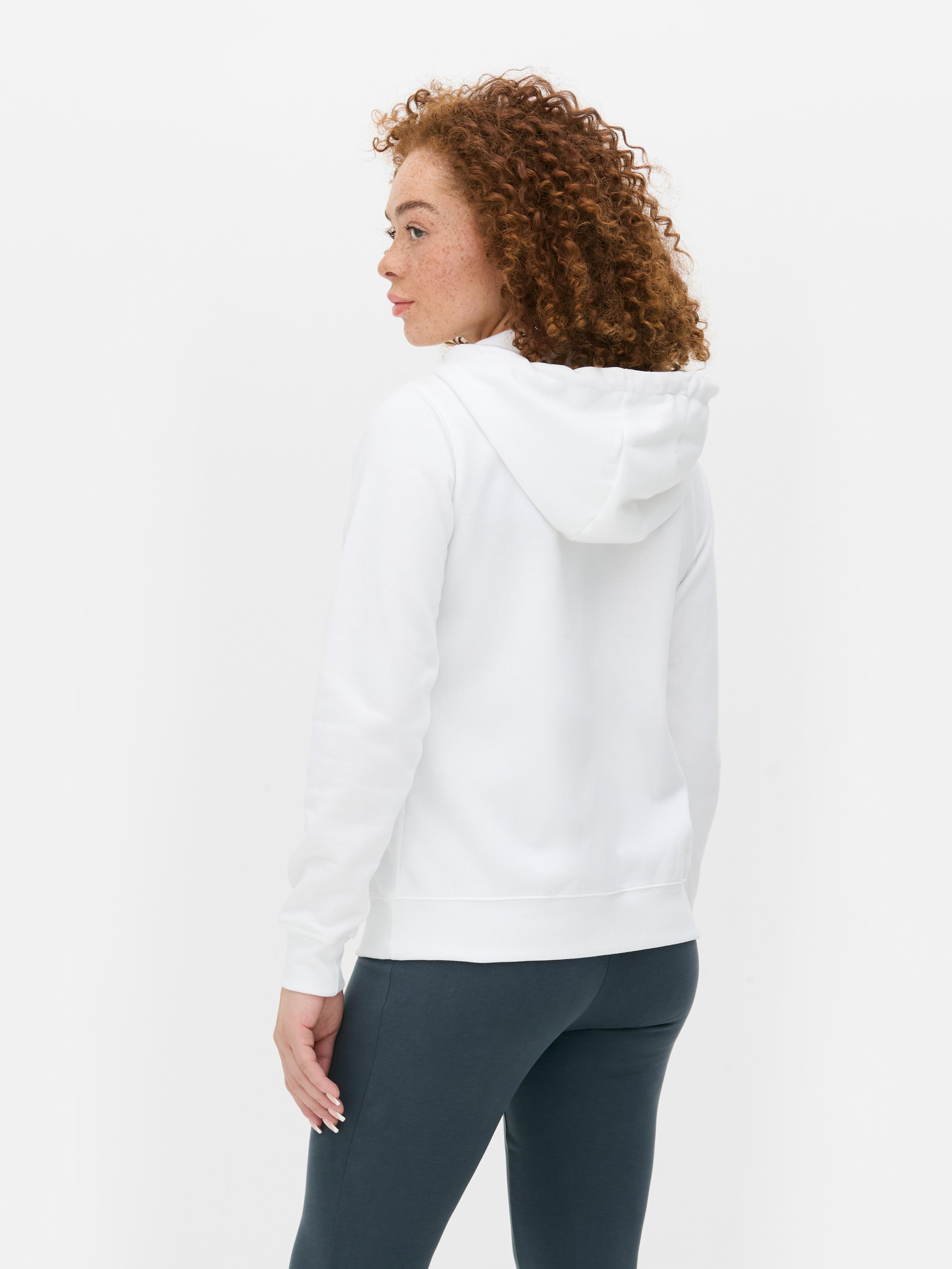 Women's White Zip Hoodie | Primark