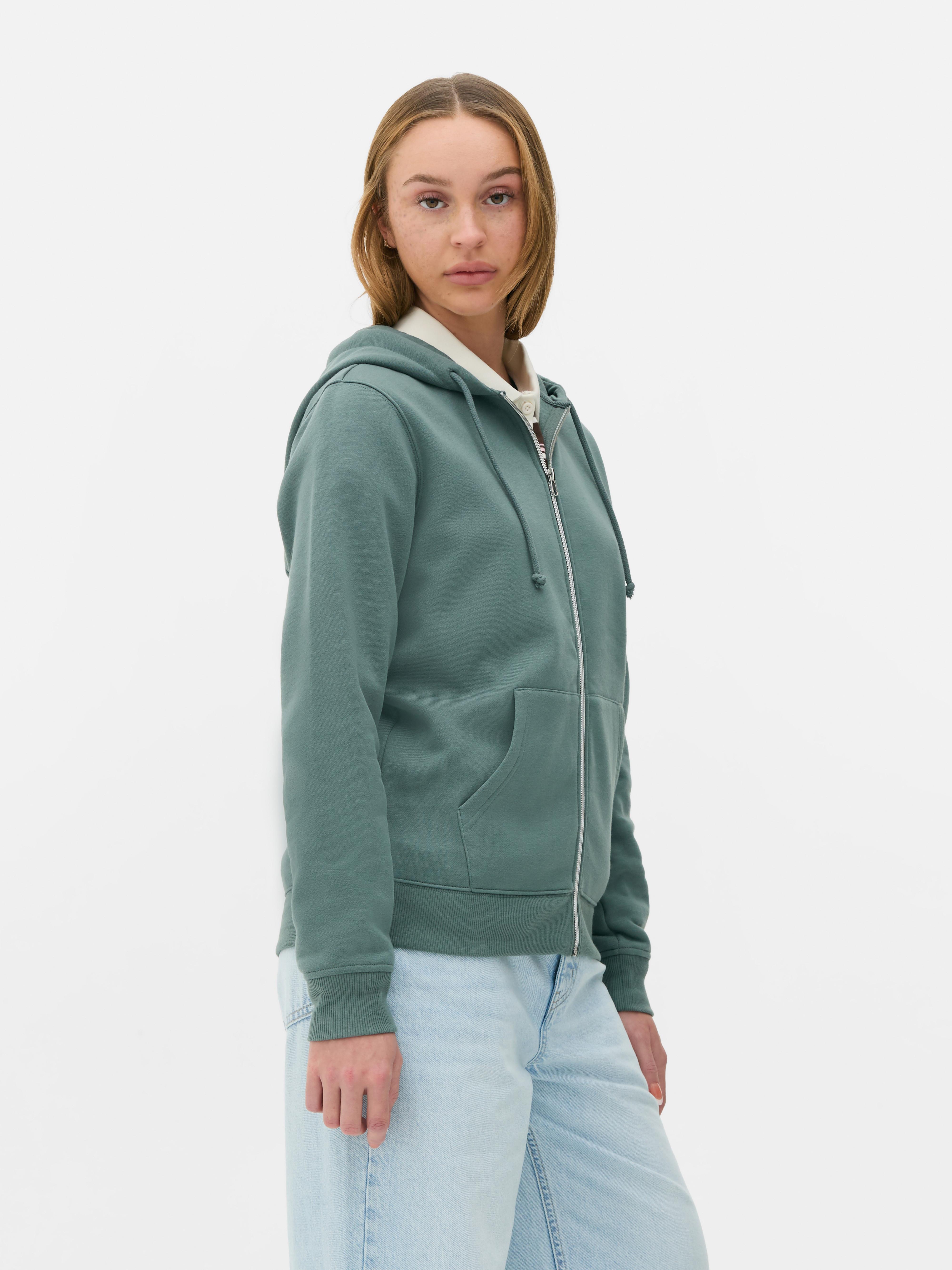 Womens Green Zip-Up Hoodie | Primark Womens Green Zip-Up Hoodie | Primark