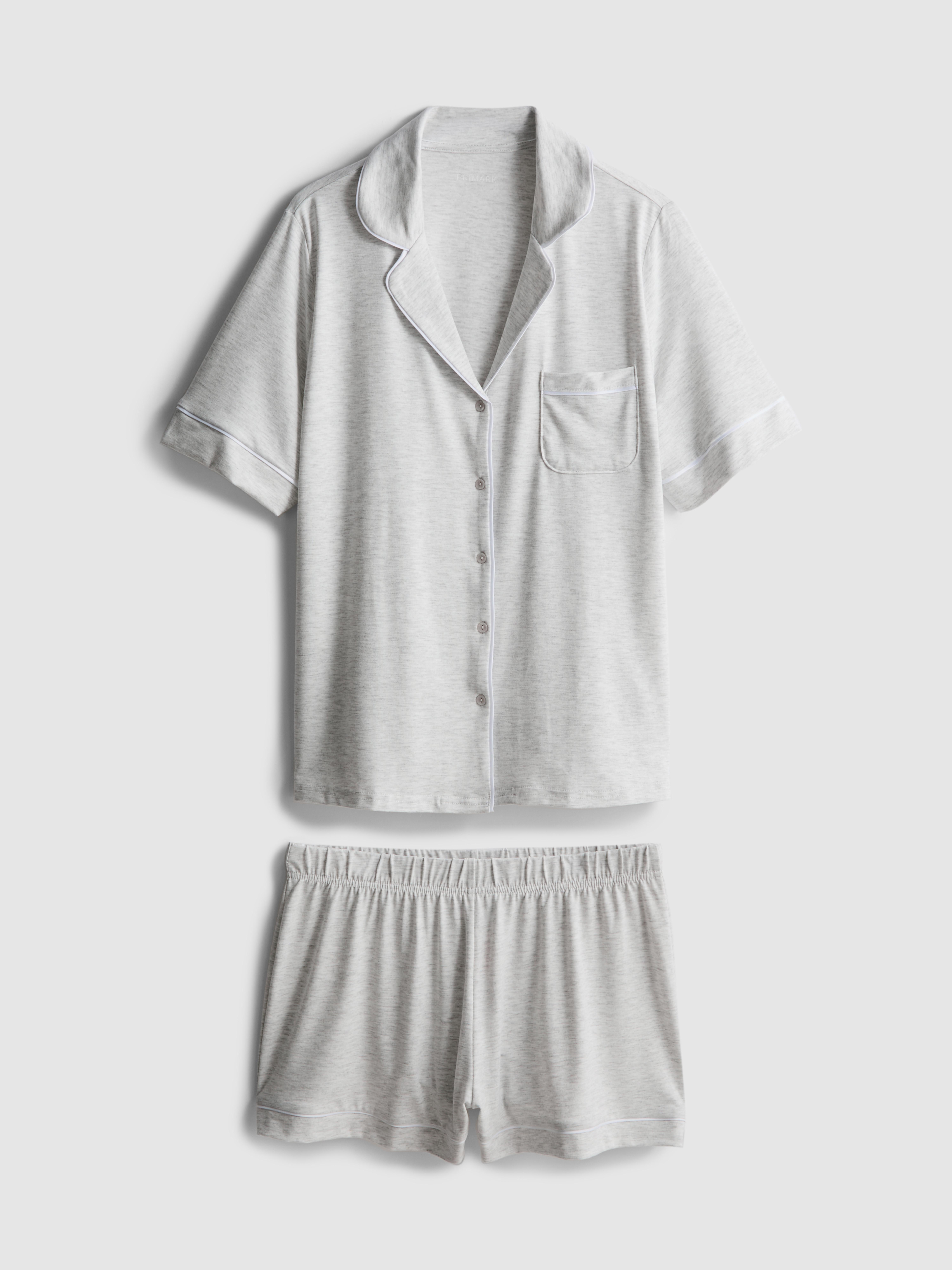 Jersey Boyfriend Short Pyjama Set